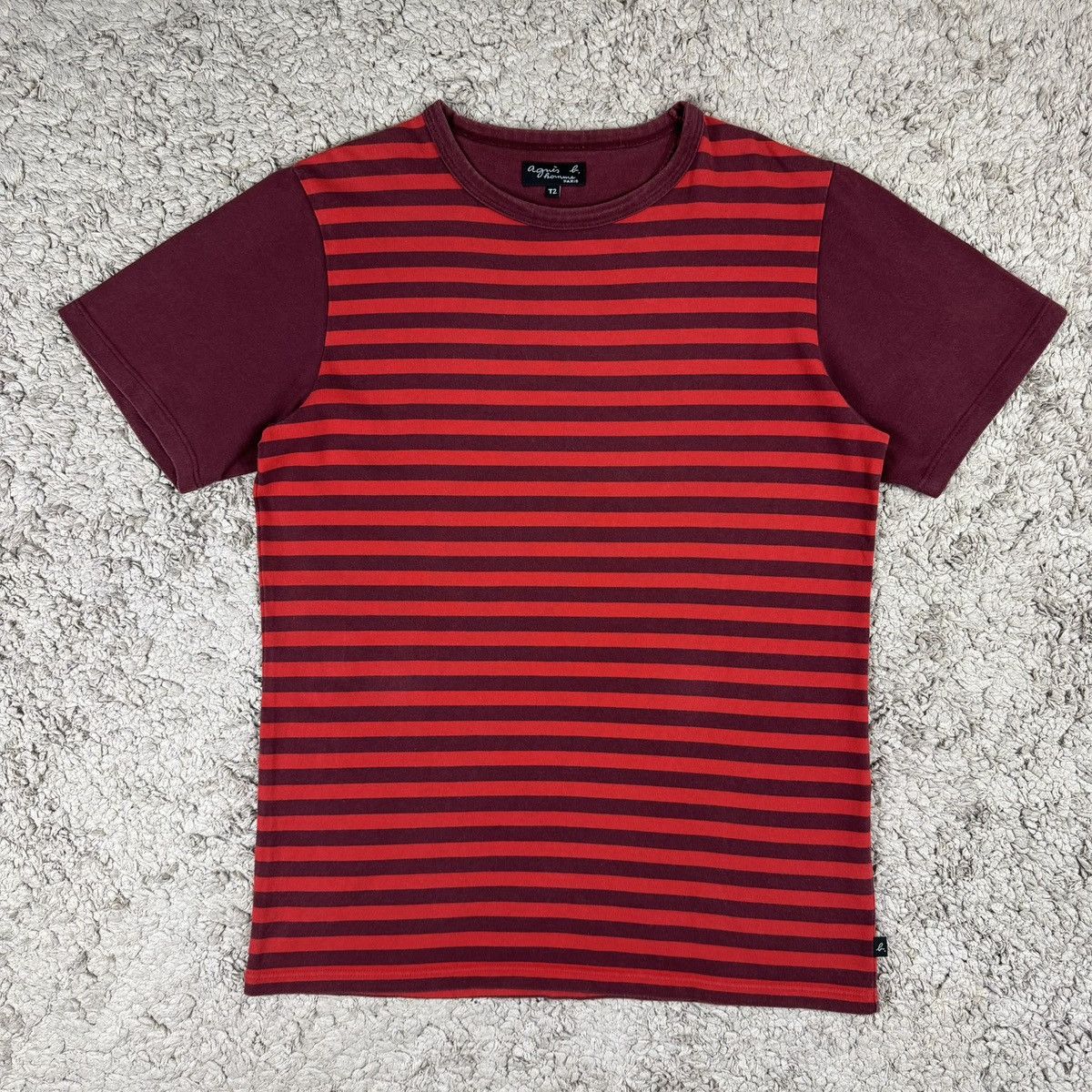 Vintage Designer Agnes B. Stripes T-shirt