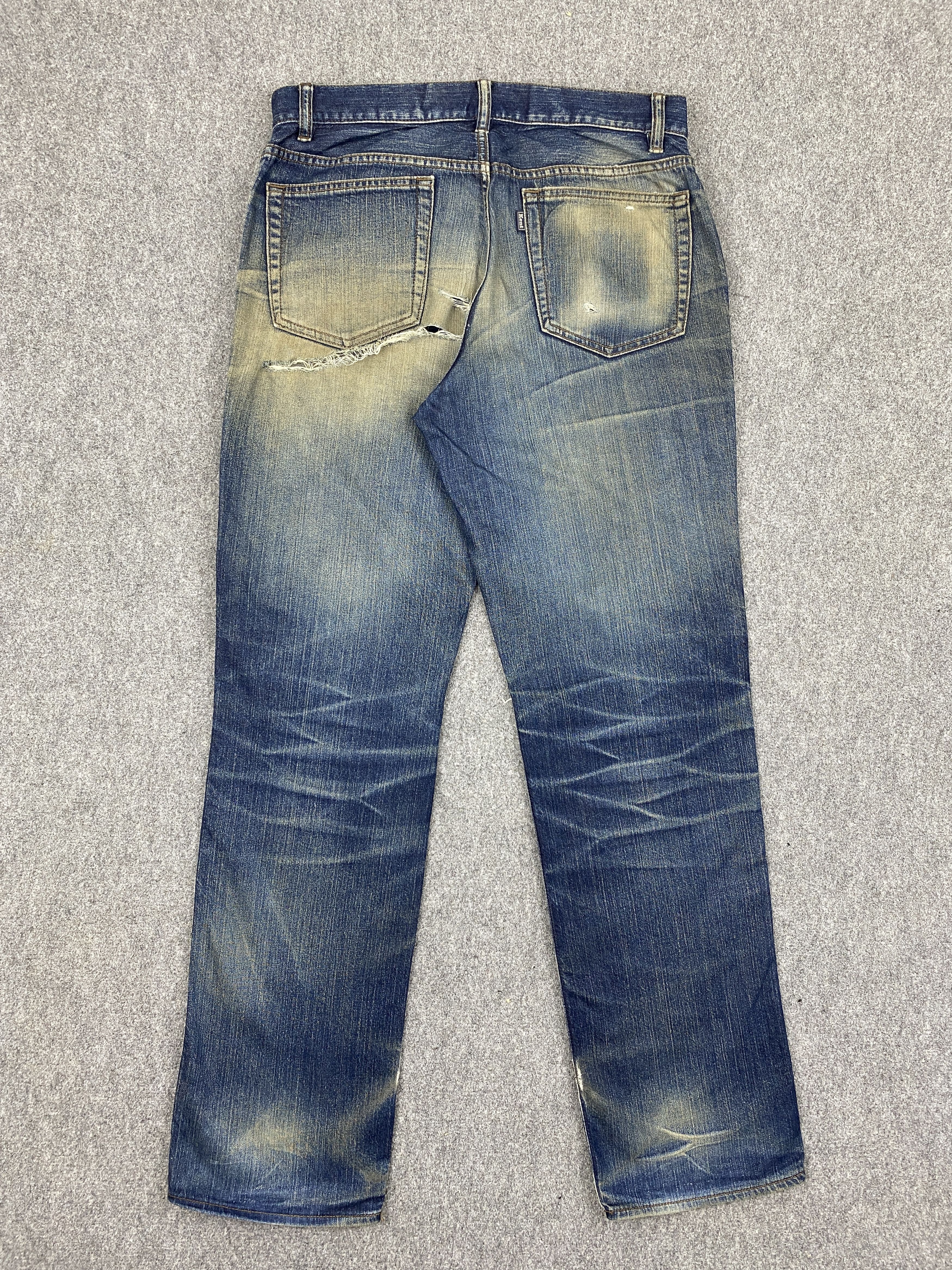 Japanese Brand Vintage Kent Jeans Distressed Japanese Denim DJ0008Z Size US 32 / EU 48 - 3 Thumbnail