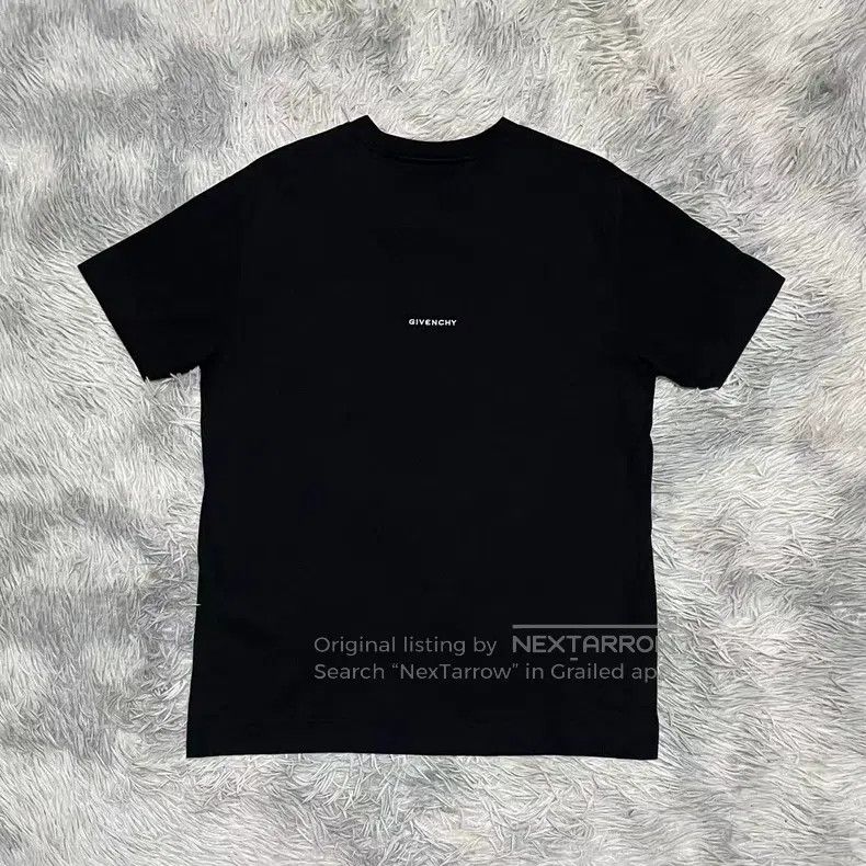 Givenchy Givenchy Letter Embroidery Logo Short-sleeve T-shirt, Blac Size US M / EU 48-50 / 2 - 2 Thumbnail