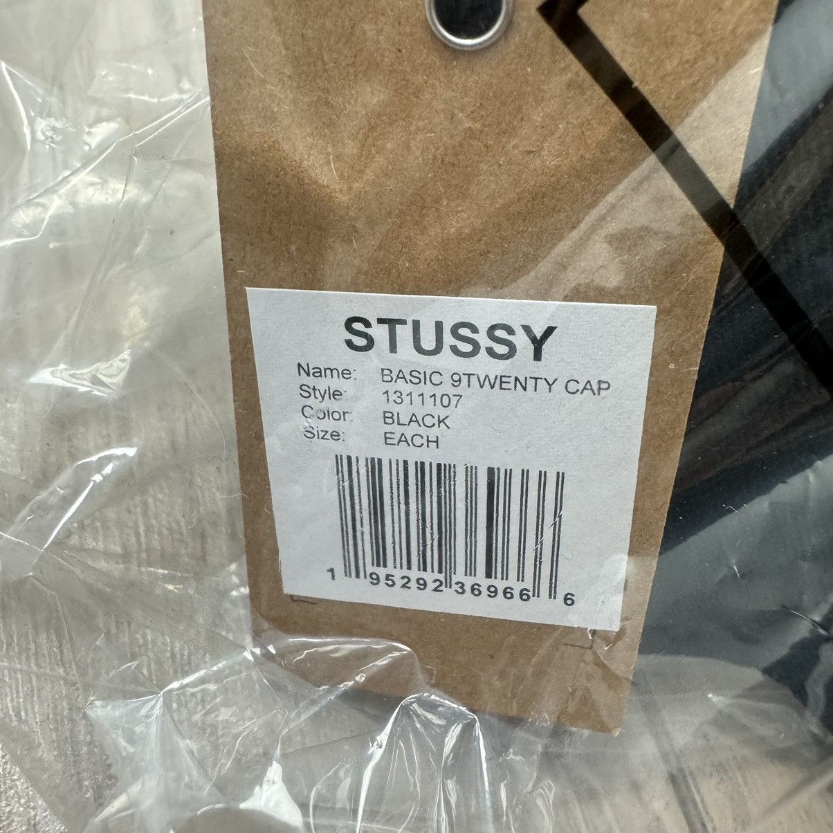 Stussy Stussy New Era 9Twenty Basic Strapback Black Hat Size ONE SIZE - 9 Thumbnail