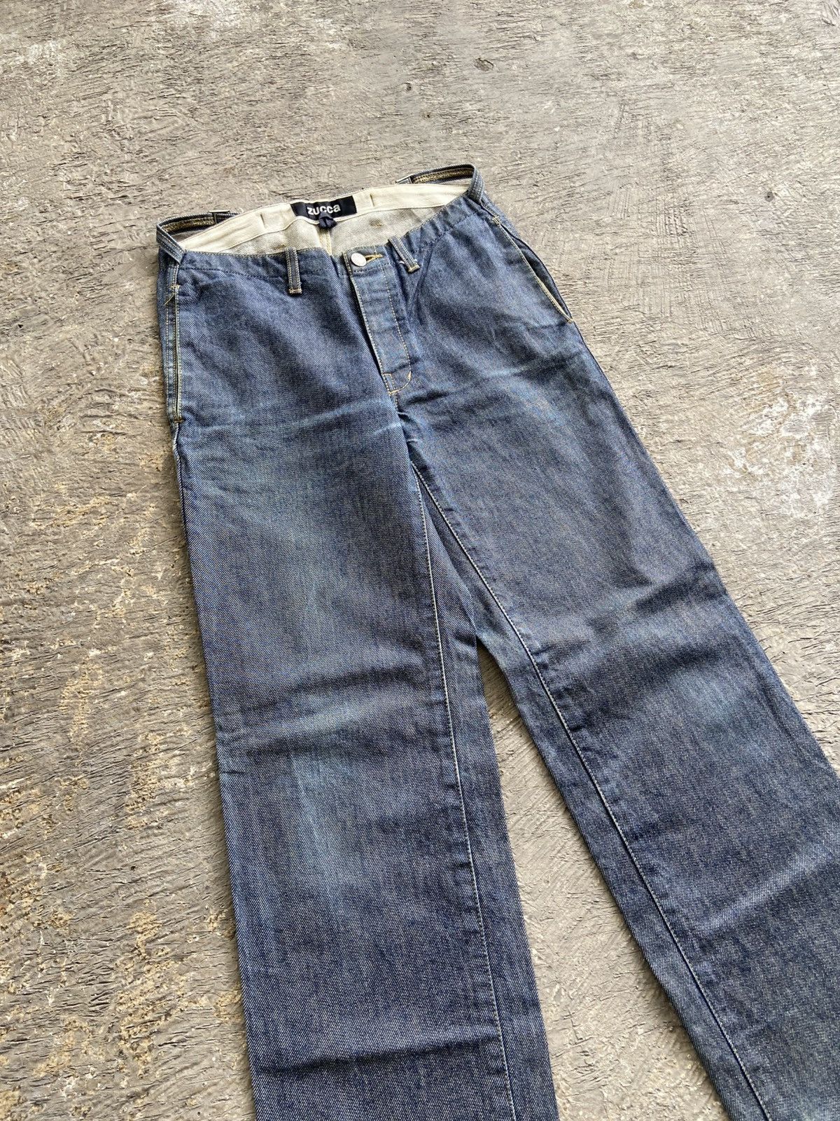 Issey Miyake 2000s Zucca by Issey Miyake - Blue Indigo Carpenter Pants Size US 30 / EU 46 - 2 Thumbnail