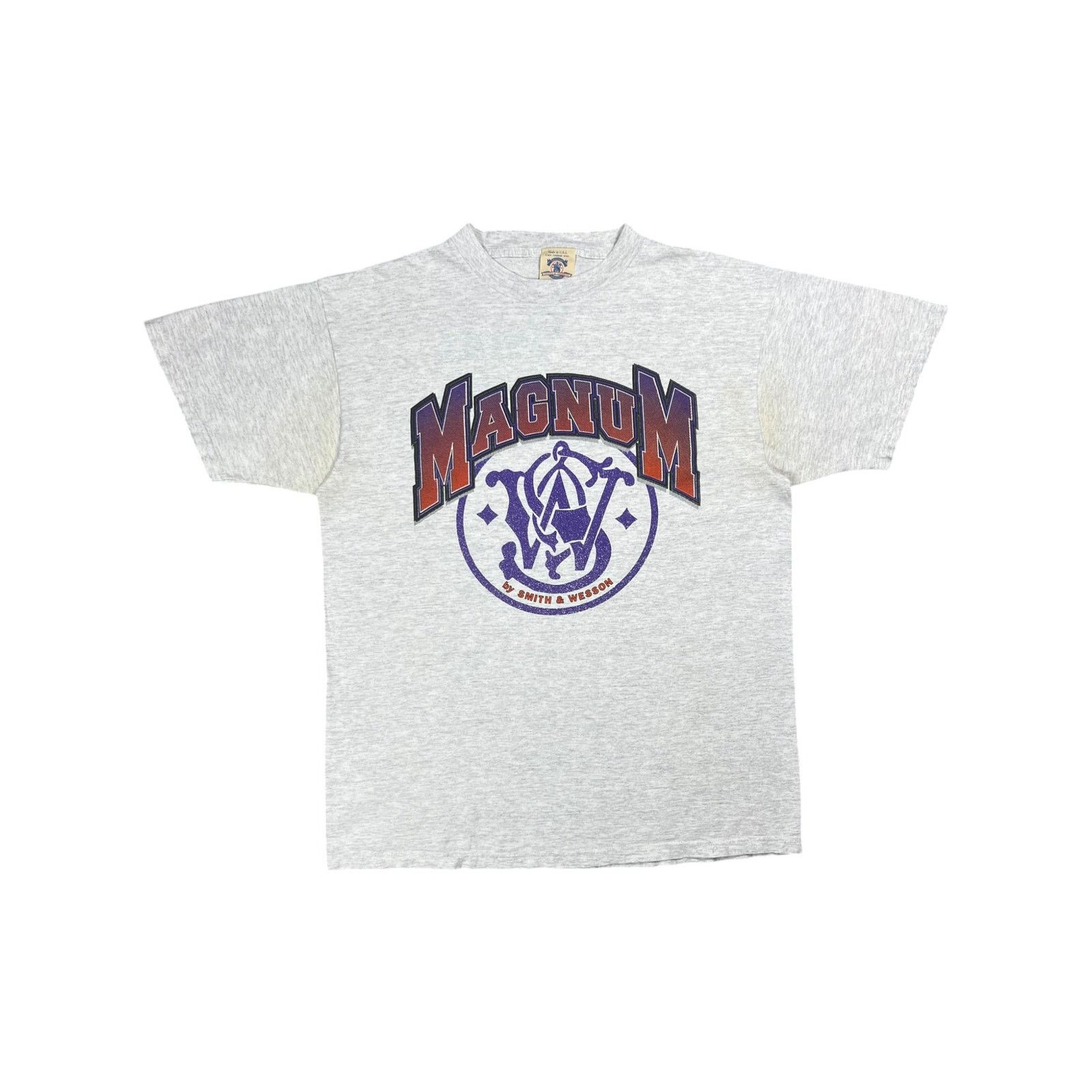 Vintage Vintage 90s Smith & Wesson Magnum Revolver gun tee (XL) Size US XL / EU 56 / 4 - 1 Thumbnail