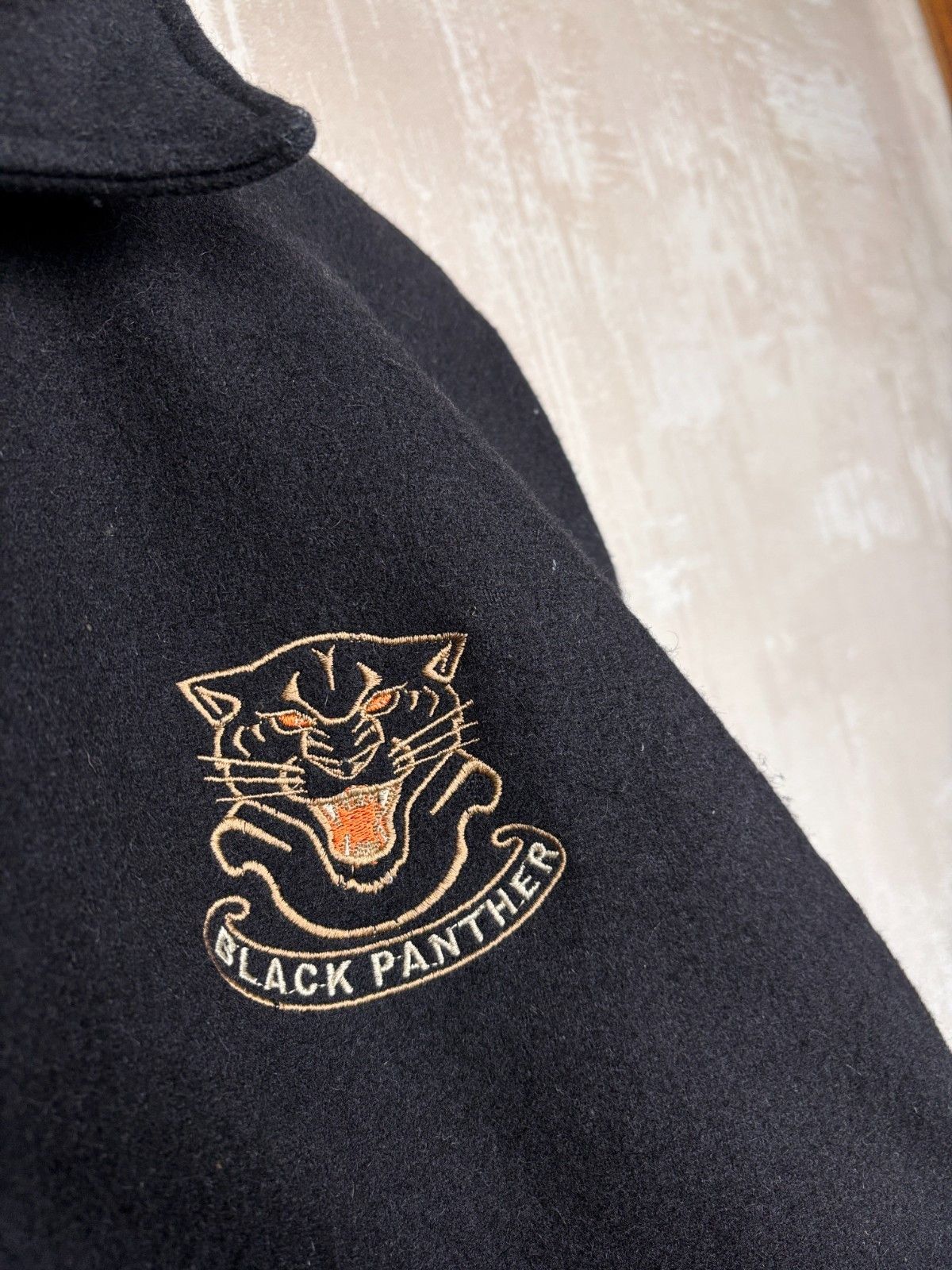 Vintage Vintage Black Panther College Bomber Jacket Wool Blend Size US XL / EU 56 / 4 - 8 Thumbnail