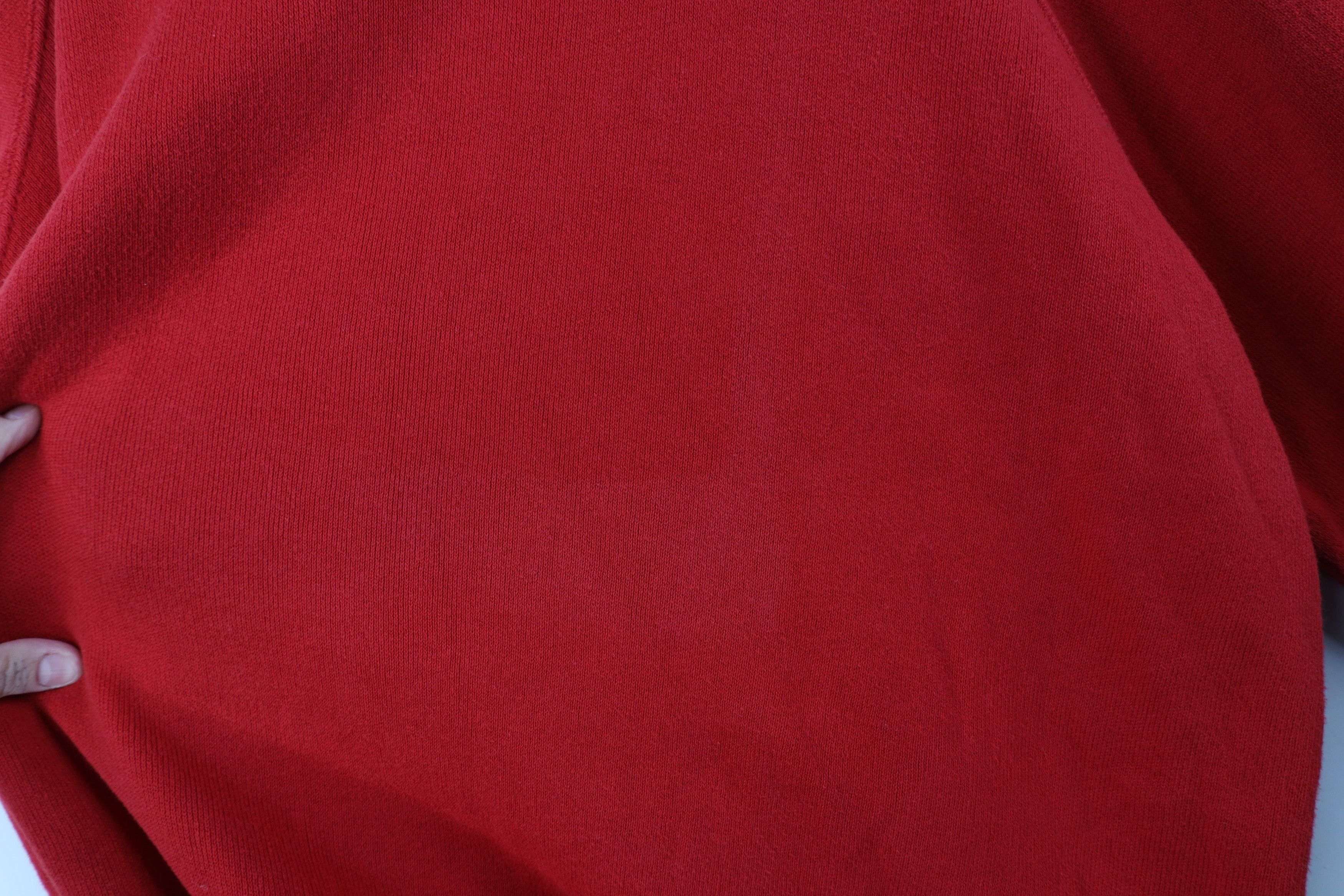 Vintage Vintage 90s Streetwear Cotton Knit Crewneck Sweater Red USA Size US XL / EU 56 / 4 - 7 Thumbnail