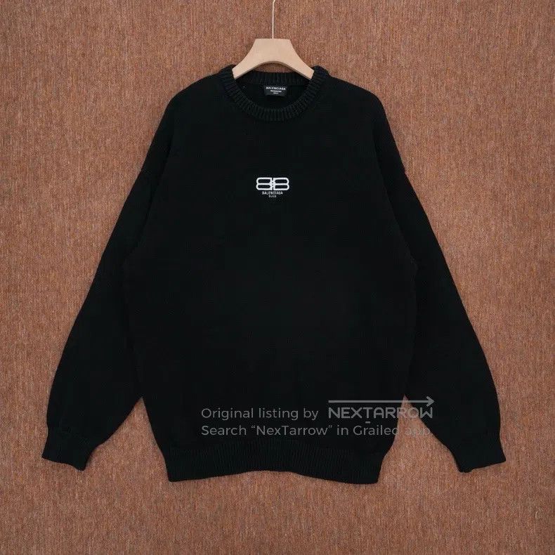 Balenciaga Balenciaga Double B lock buckle embroidered sweater Size US M / EU 48-50 / 2 - 1 Thumbnail