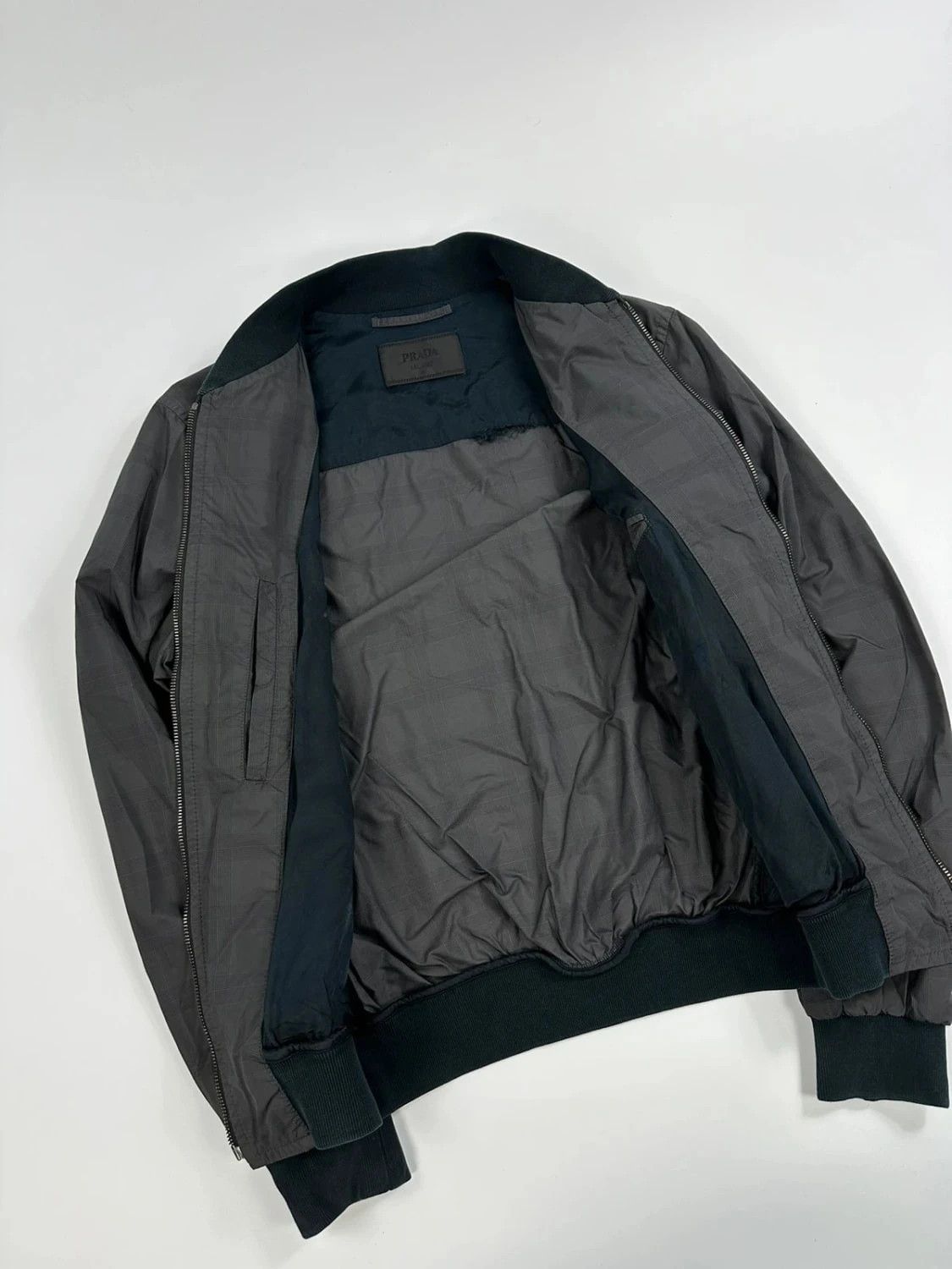 Prada Prada Checkered SS2010 Nylon Bomber light jacket veste Size US M / EU 48-50 / 2 - 4 Thumbnail
