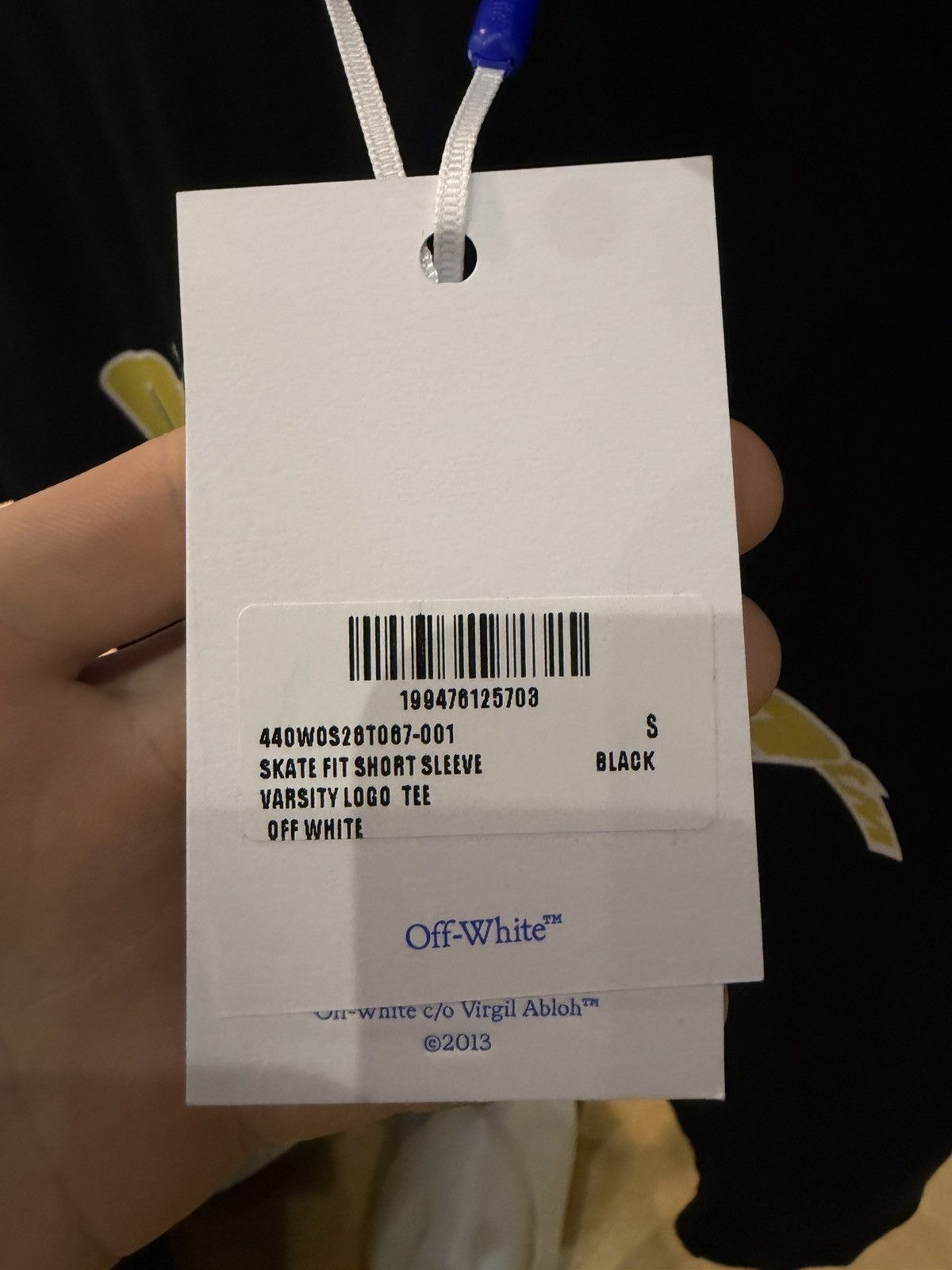 Off-White Size S - Off-White Classic Logo T-Shirt Black/Yellow Size US S / EU 44-46 / 1 - 9 Thumbnail