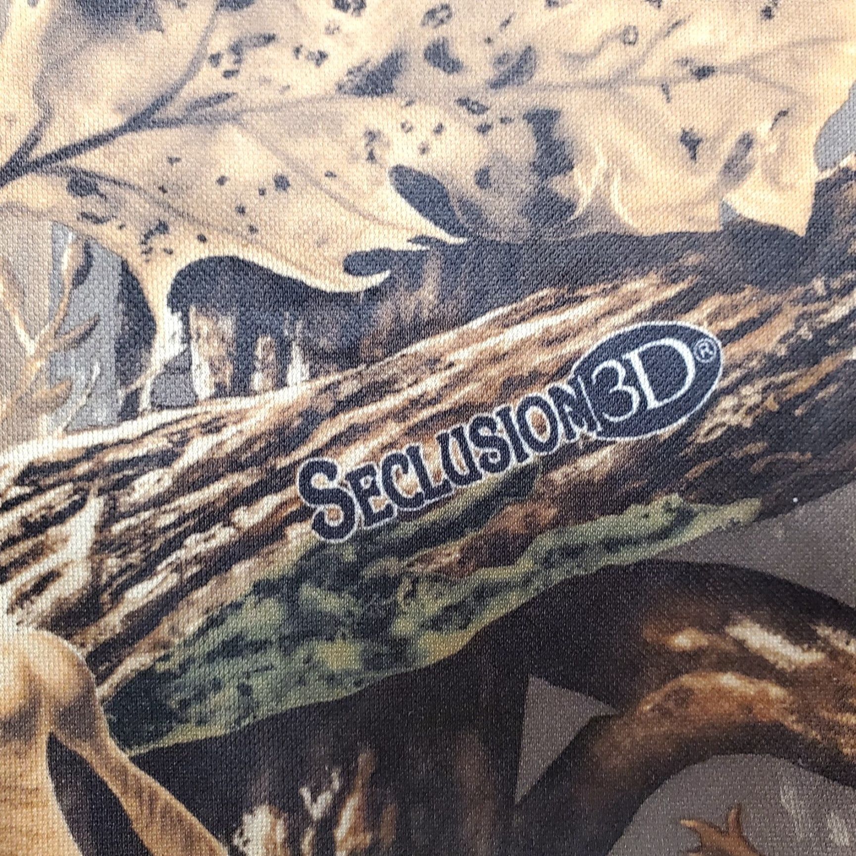 Vintage Seclusion 3D Camoflage Shirt Mens Medium Brown Camo Short Sleeve 100% Polyester Shirt Mens M Brown Camouflage 3D Seclusion Size US M / EU 48-50 / 2 - 5 Thumbnail