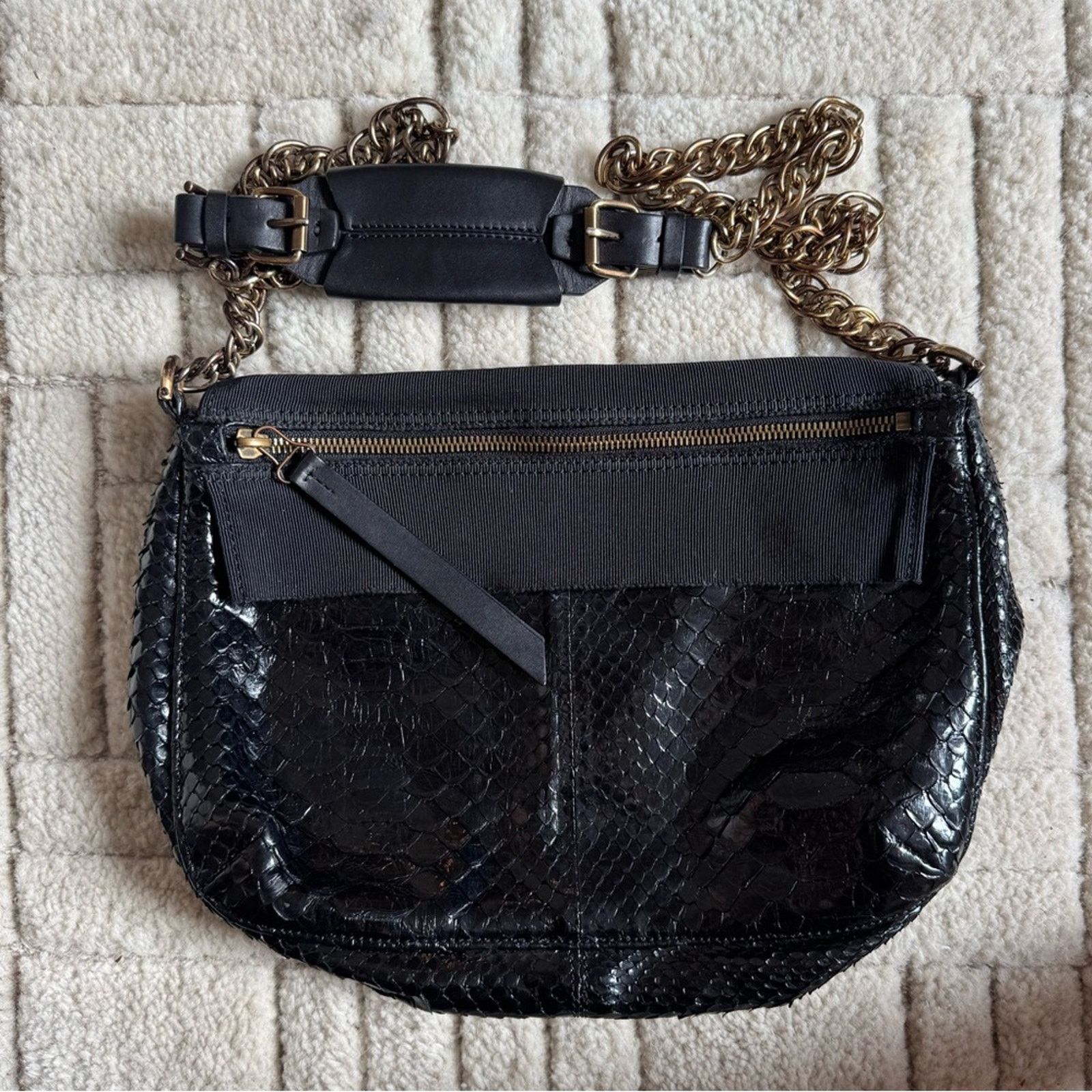 Lanvin Lanvin Snakeskin Satchel Size ONE SIZE - 1 Thumbnail