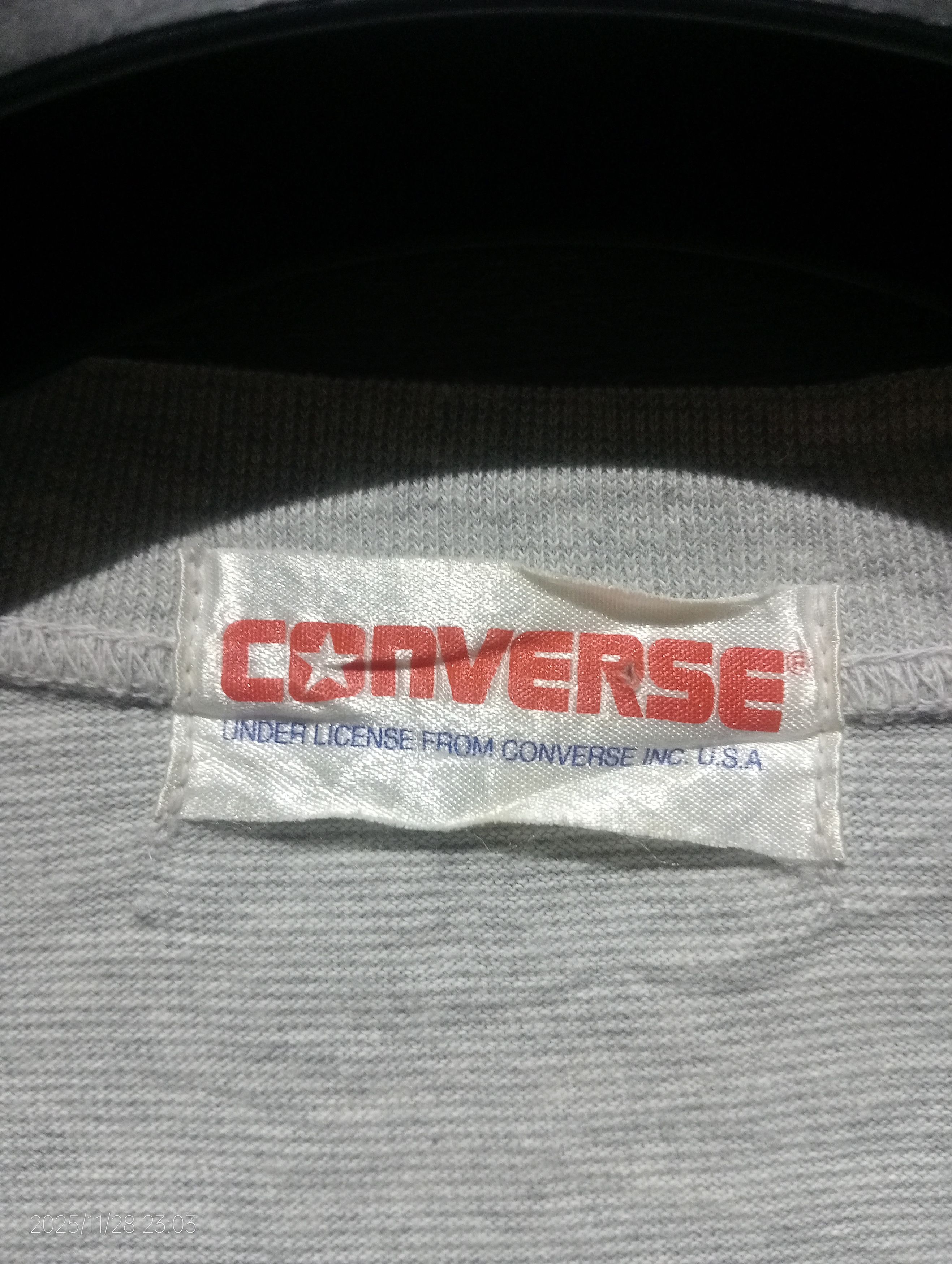 Converse Vintage '90s Converse Single Stitch Long Sleeve Tshirt Size US L / EU 52-54 / 3 - 3 Thumbnail