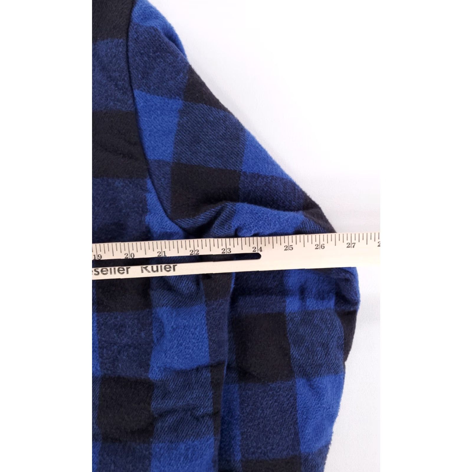 Vintage VINTAGE Private Property Quilted Flannel Shirt Plaid Blue Made USA Mens L Size US L / EU 52-54 / 3 - 7 Thumbnail