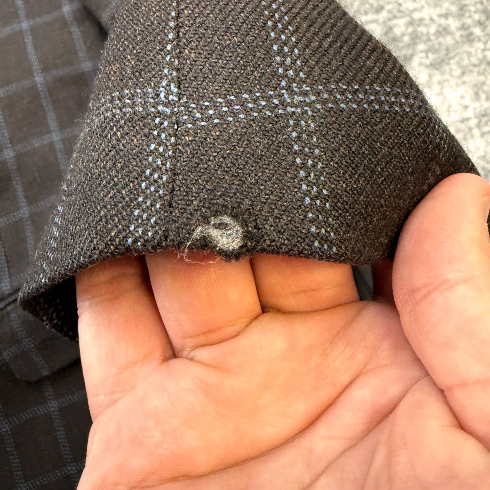 Stafford Stafford Sport Coat Blazer Jacket Mens 46S Brown Wool Plaid Notch Lapel 2-Button 4-Button Sleeve" Size 46R - 3 Thumbnail