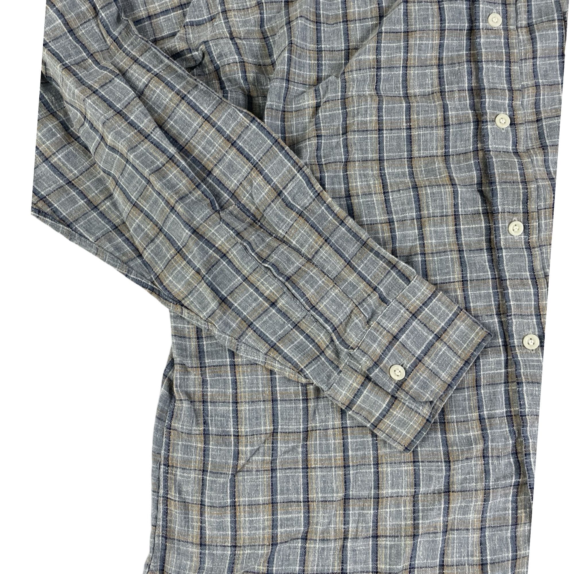 Christian Dior Monsieur Vintage Christian Dior Blue Plaid Shirt Mens Large Size US L / EU 52-54 / 3 - 3 Thumbnail