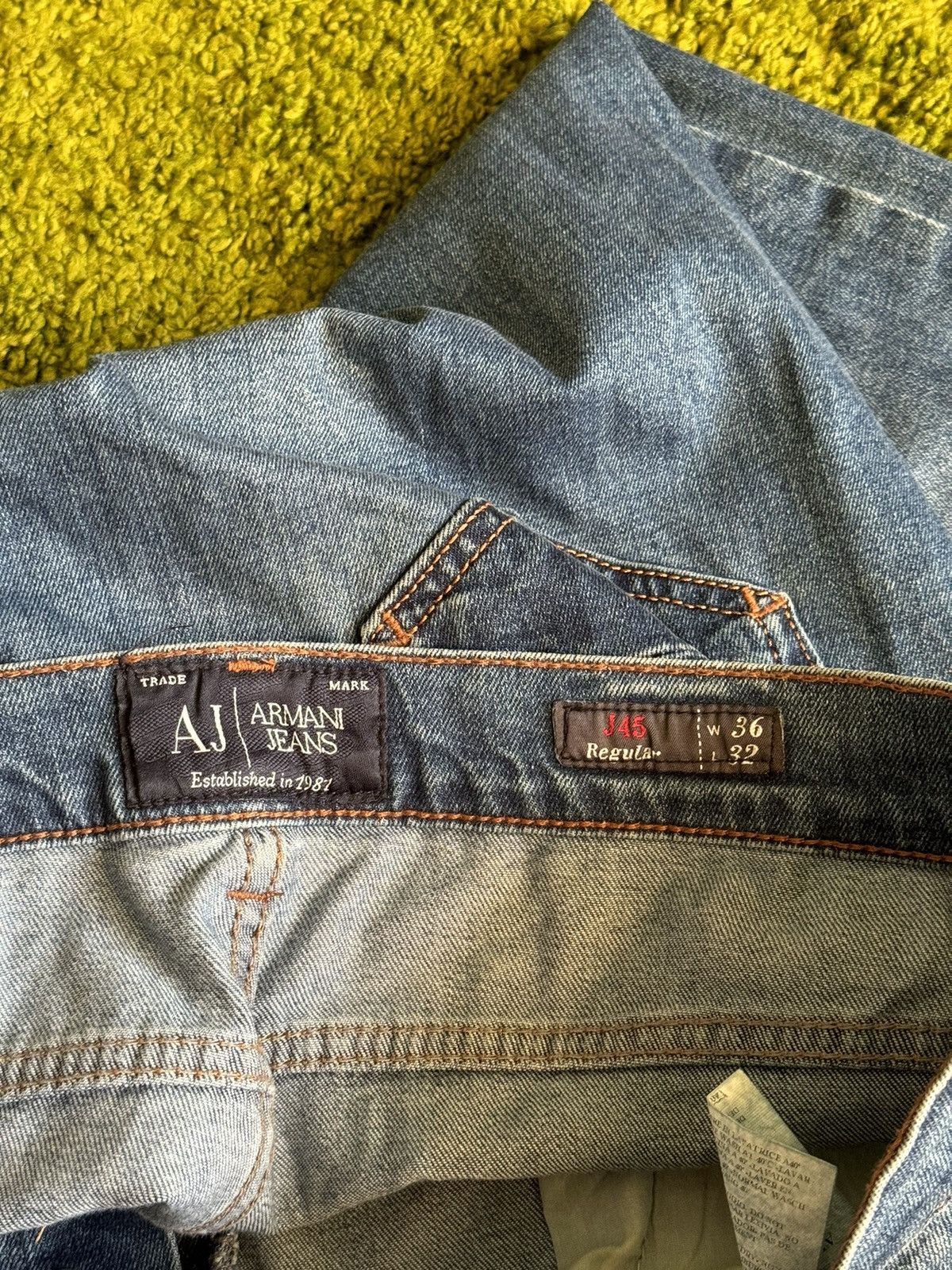 Armani × Giorgio Armani × Vintage Armani Jeans Y2K vintage jeans denim pants Size US 36 / EU 52 - 10 Thumbnail