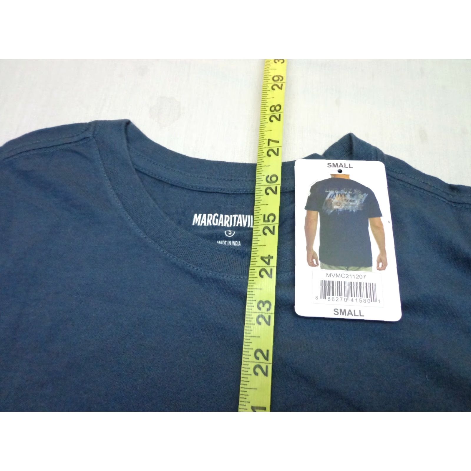 Alife Margaritaville T Shirt Pocket BLUE Crew Neck Short Sleeve 100% Cotton Small Mens LIVE LIFE LIKE A SONG Size US S / EU 44-46 / 1 - 6 Thumbnail