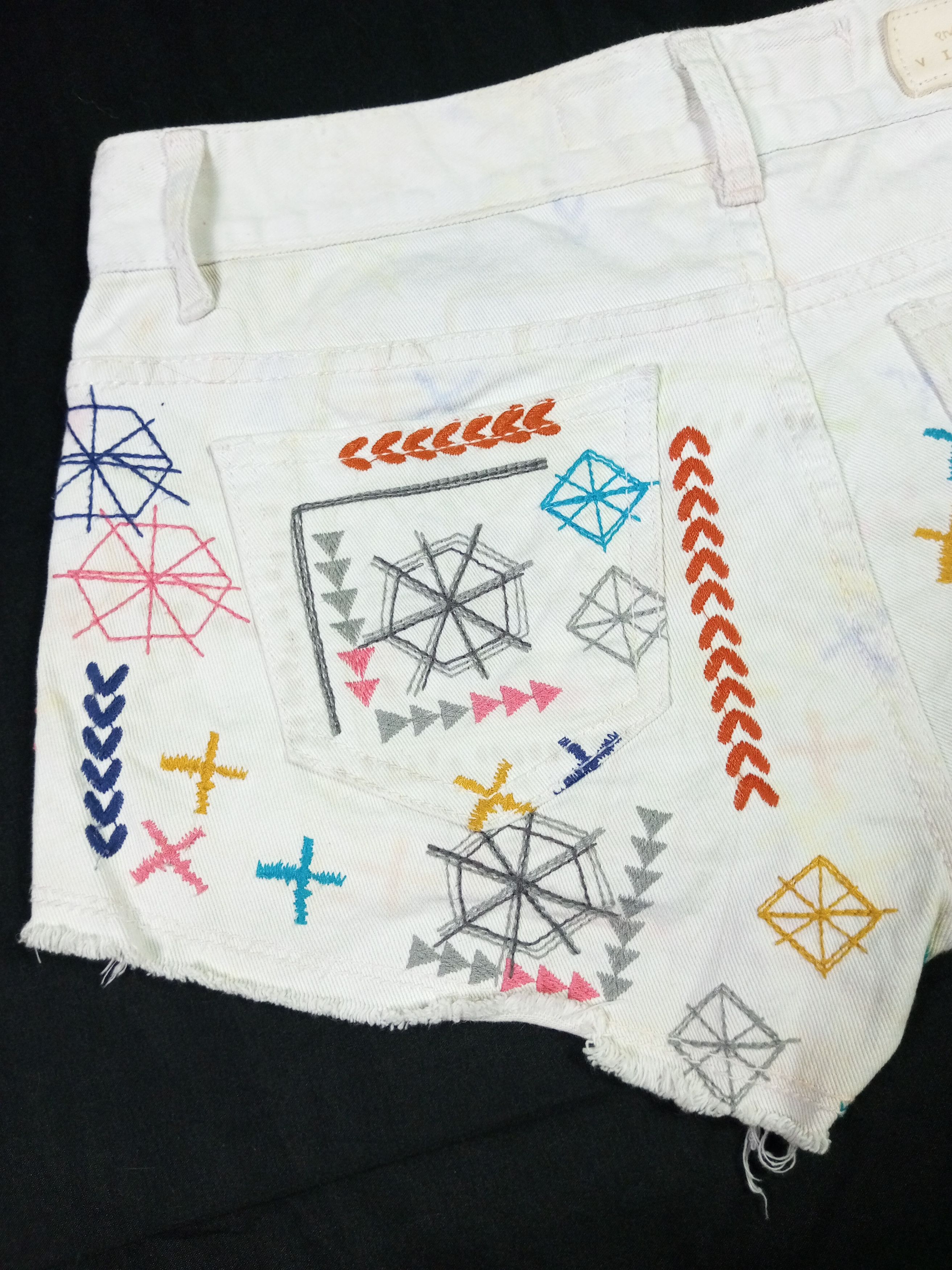 Japanese Brand Vincent by Designer Club Jeans denim shorts ☠️✨ Size 22" - 21 Thumbnail