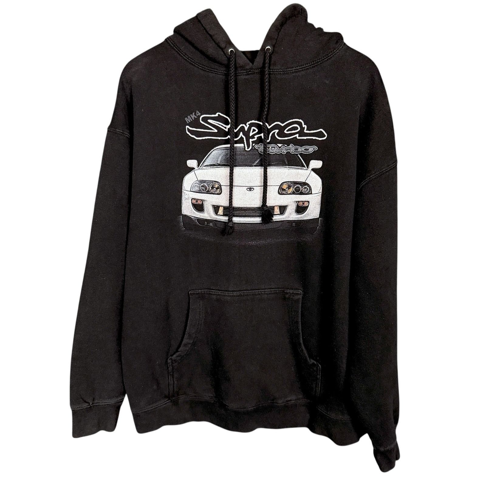 Independent Trading Co. Toyota Supra MK4 Turbo Black Hoodie Racing R Built L/XL Size US XL / EU 56 / 4 - 2 Thumbnail