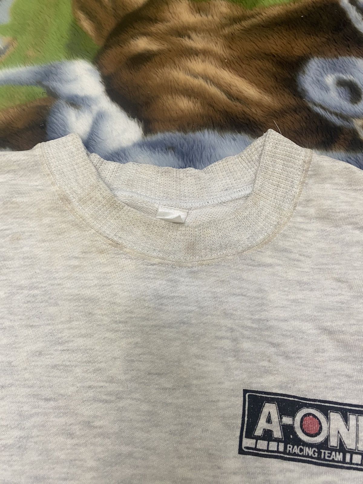 Japanese Brand VINTAGE A-ONE RACING TEAM JAPAN GO-KART SWEATSHIRT Size US L / EU 52-54 / 3 - 6 Thumbnail