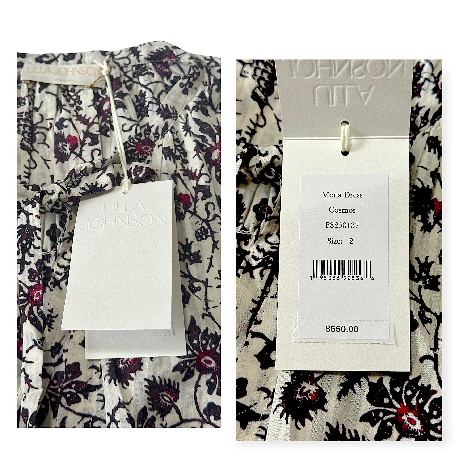 Ulla Johnson Ulla Johnson Mona Midi Dress Size 2 Cosmos Floral Boho NWT Size XS / US 0-2 / IT 36-38 - 3 Thumbnail