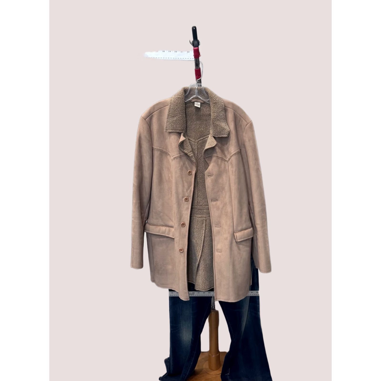 Perry Ellis Perry Ellis Jacket Mens Blazer M Sherpa Button Up Coat Multicolor Medium Size 40R - 1 Thumbnail