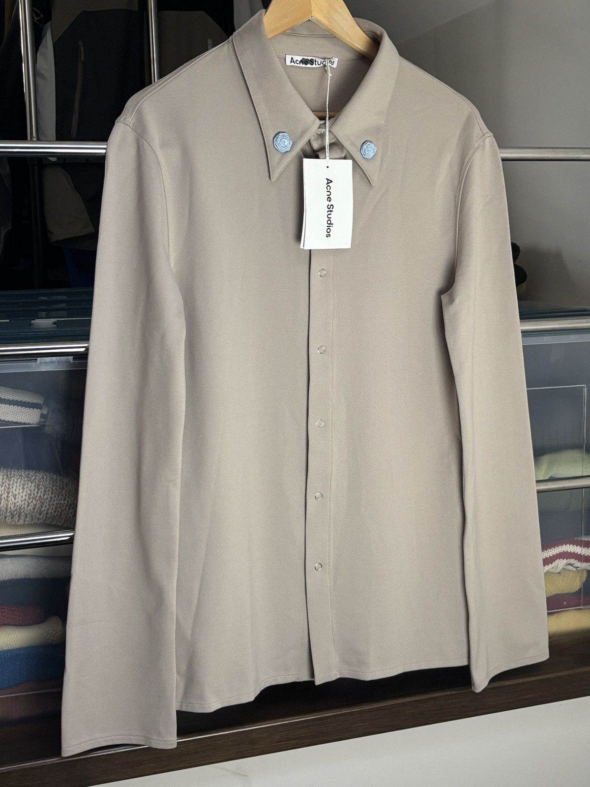 Acne Studios Acne Studios Very Rare Button Up Sample Shirt Vintage Flower Size US S / EU 44-46 / 1 - 2 Thumbnail