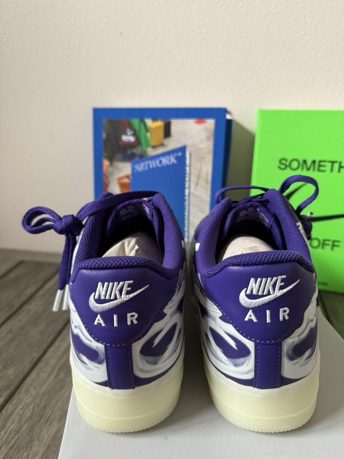 Nike Nike Airforce One 1 Low Skeleton (Haloween 2021) Size US 13 / EU 46 - 4 Thumbnail