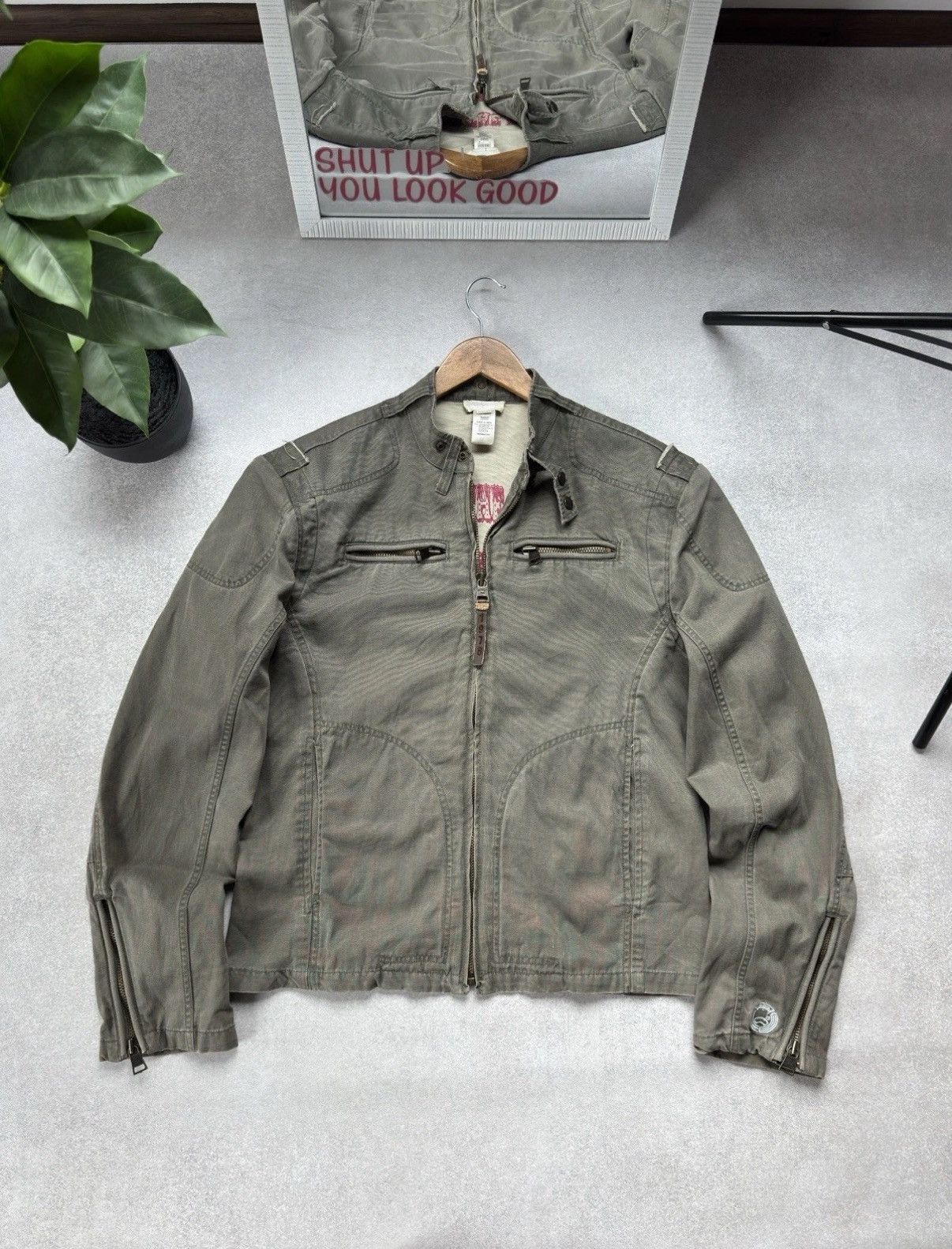 Diesel Diesel Vintage Retro 90s Motorcycle Biker Military Jacket Size US XXL / EU 58 / 5 - 1 Thumbnail