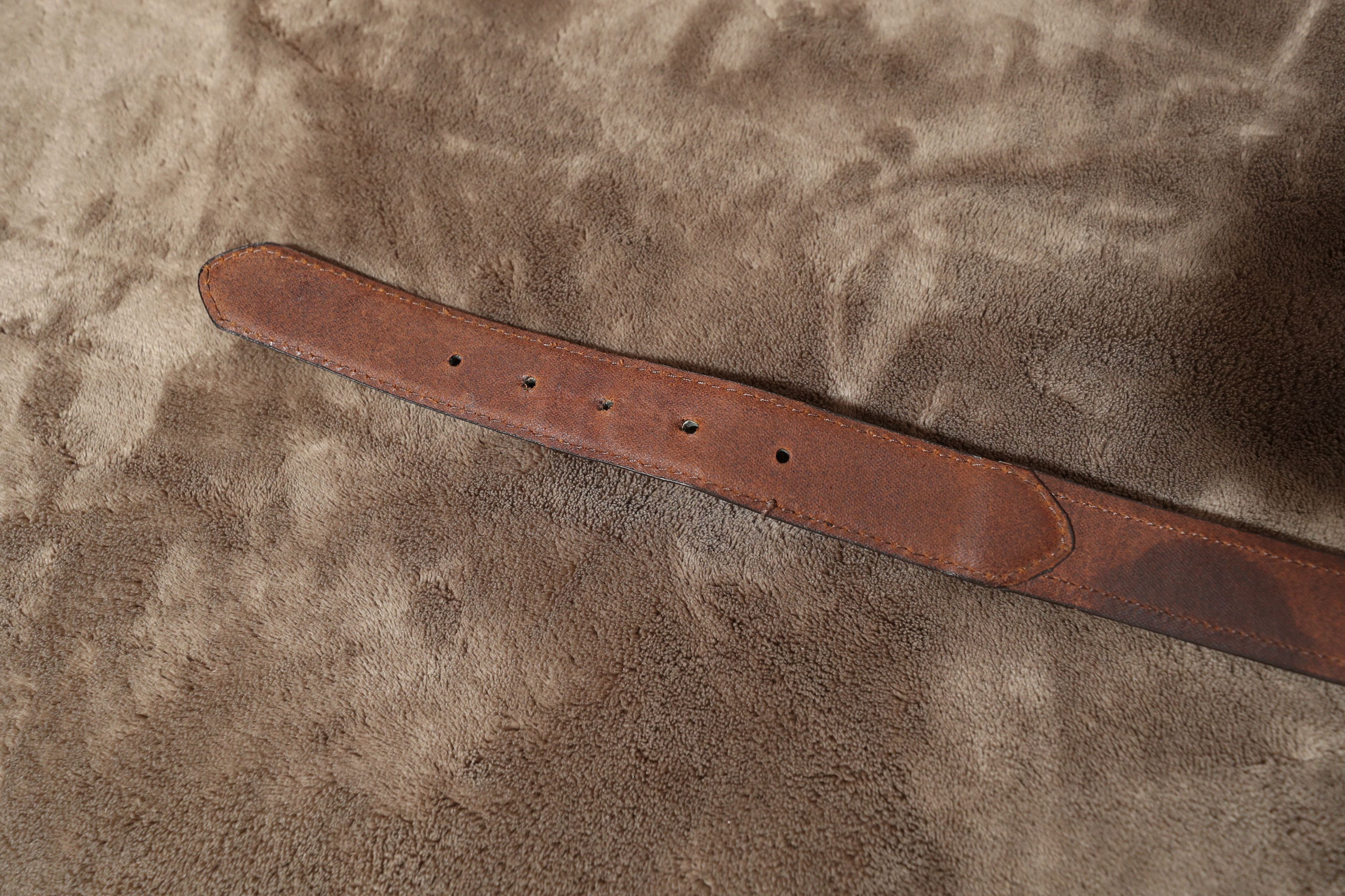 Columbia Columbia Vintage Leather Belt w/ Guatemalan Fabric (36/90) Size 36 - 7 Thumbnail