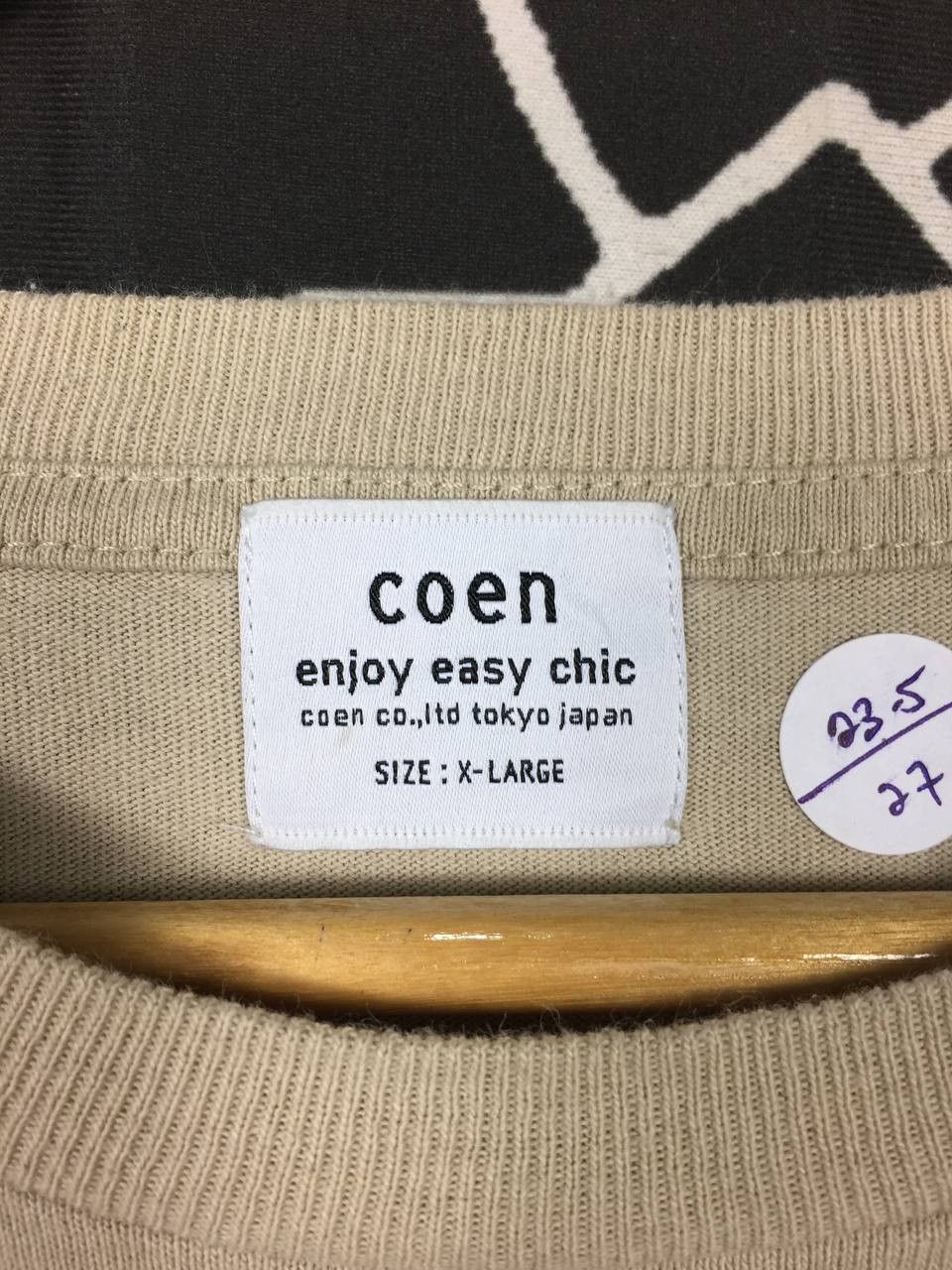 Japanese Brand × Vintage COEN Japanese Brand Enjoy Easy Chic USA Cotton Tee Size US XL / EU 56 / 4 - 7 Thumbnail