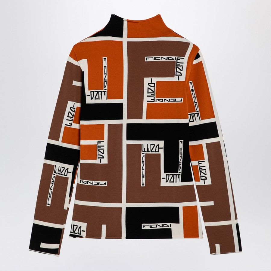 Fendi o1d2blof0824 Turtleneck Sweater in Multicolor Size S / US 4 / IT 40 - 2 Thumbnail