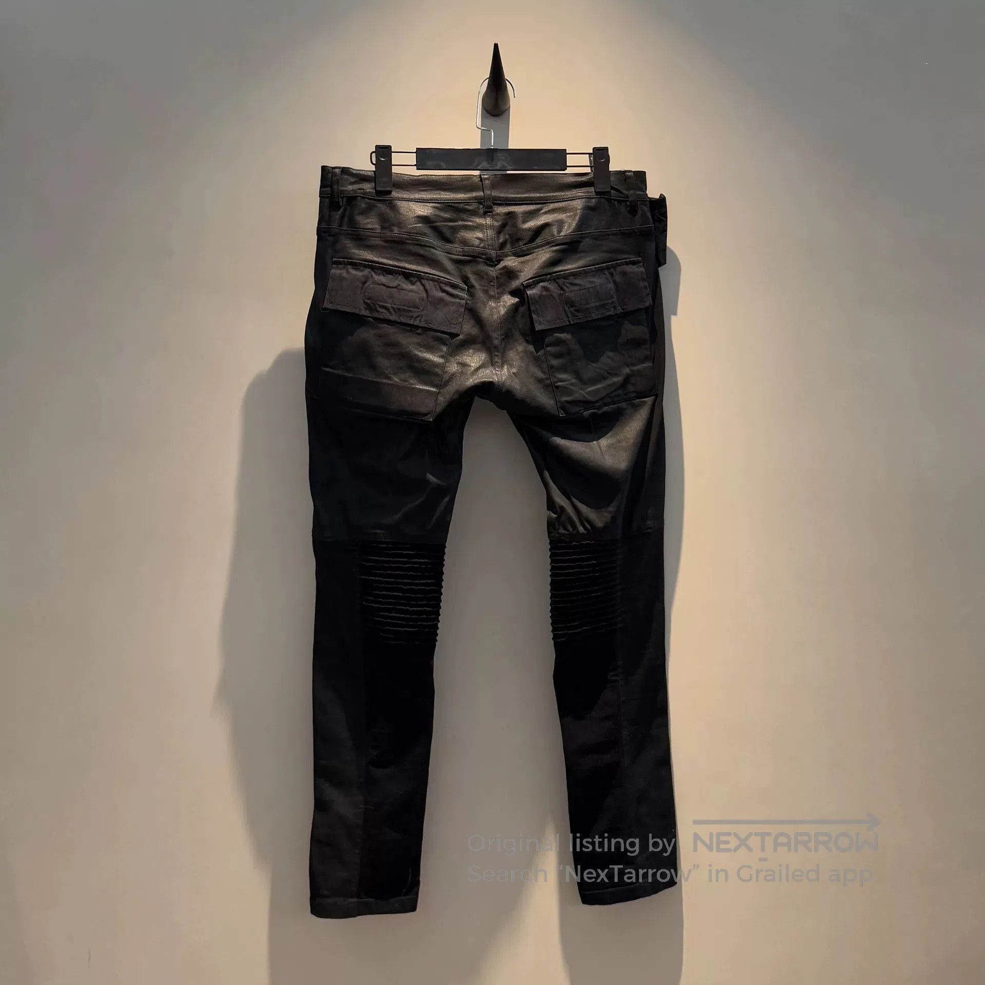 Rick Owens rare rick owens asymmetrical biker pants. Size US 32 / EU 48 - 3 Thumbnail