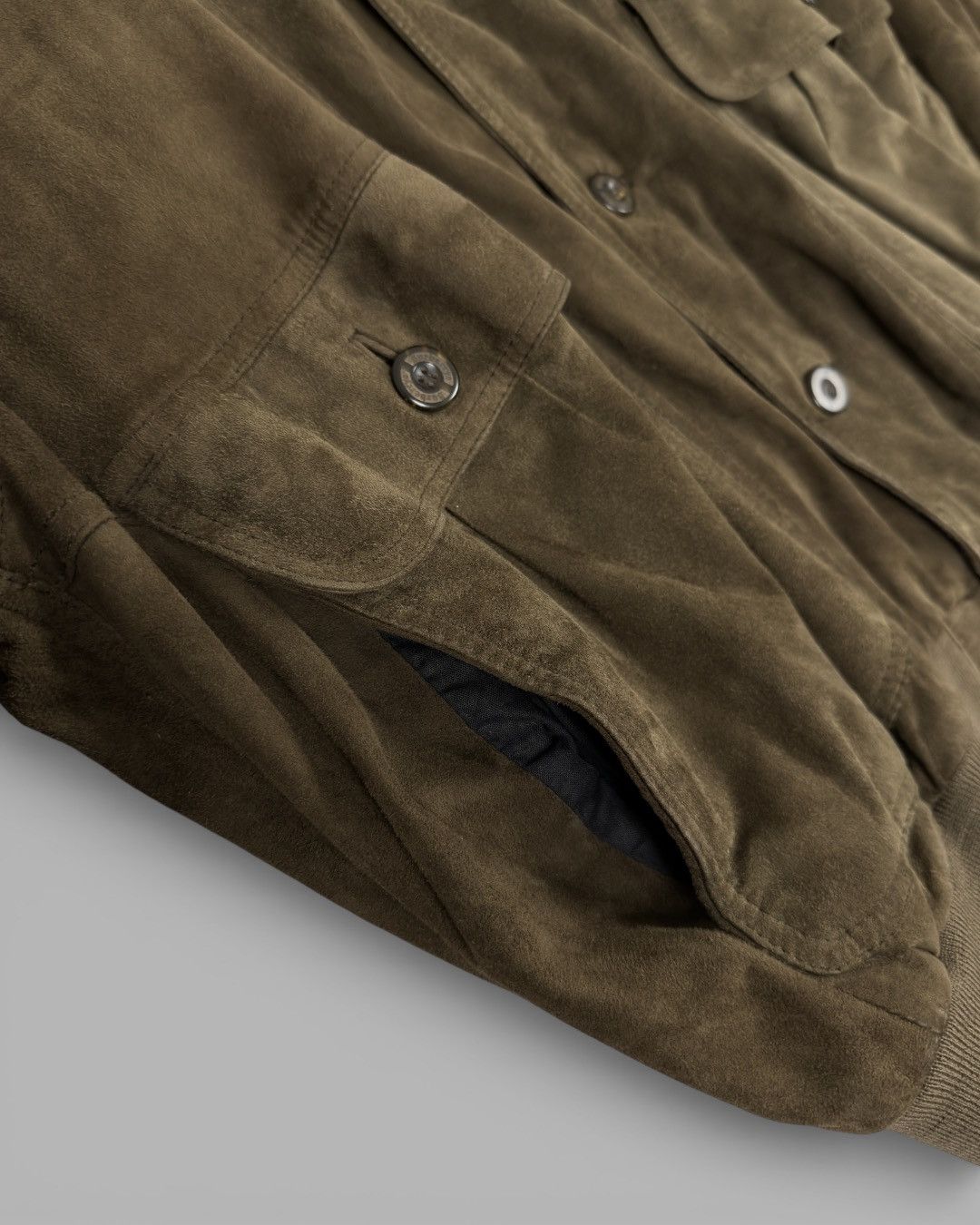 Burberry 80's BURBERRYS Nova Check Lined Suede Leather Bomber Jacket Size US L / EU 52-54 / 3 - 13 Thumbnail