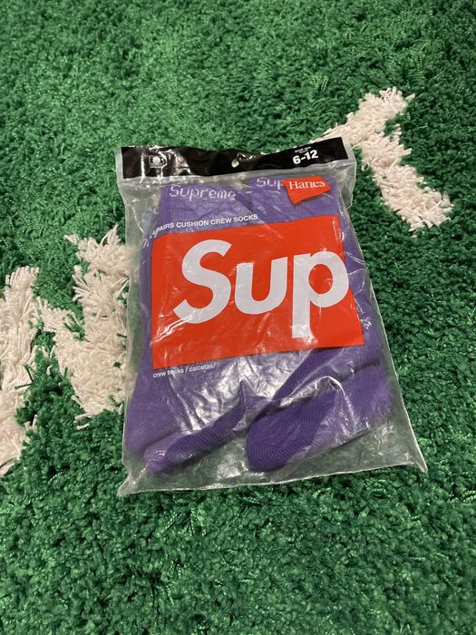 Supreme SS21 Supreme Crew Socks (4 Pack) Purple BRAND NEW | Grailed