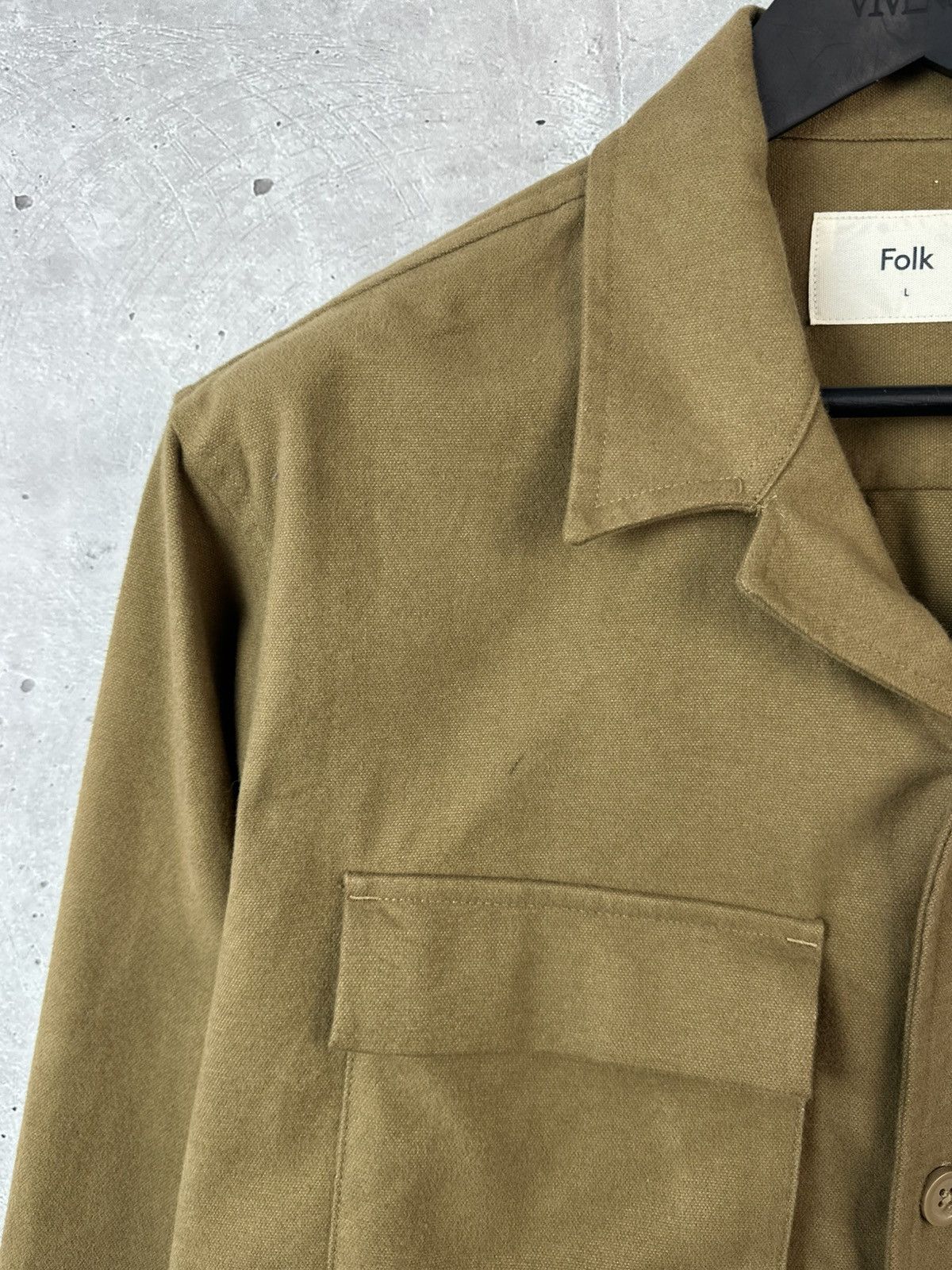 Folk Folk Mustard Patch Pocket Cotton Long Sleeve Light Jacket Size US L / EU 52-54 / 3 - 7 Thumbnail