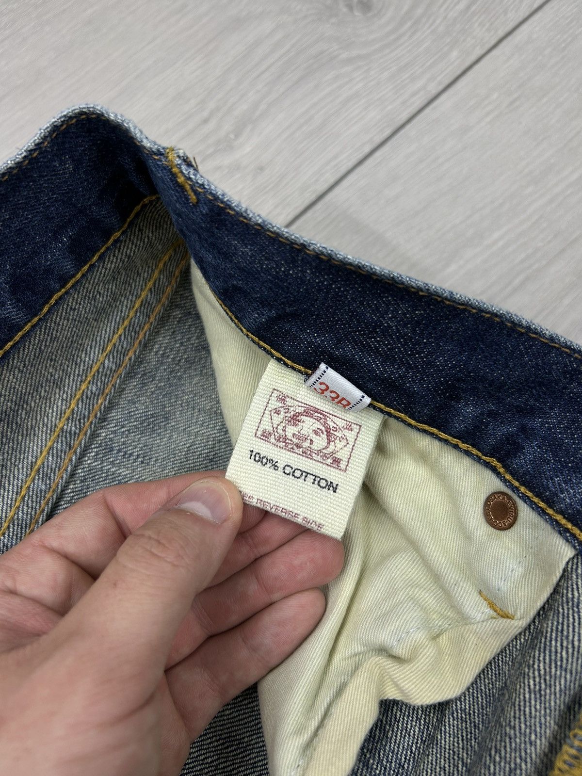 Japanese Brand × Vintage Evisu Vintage denim jeans size 33 Size US 33 - 10 Thumbnail
