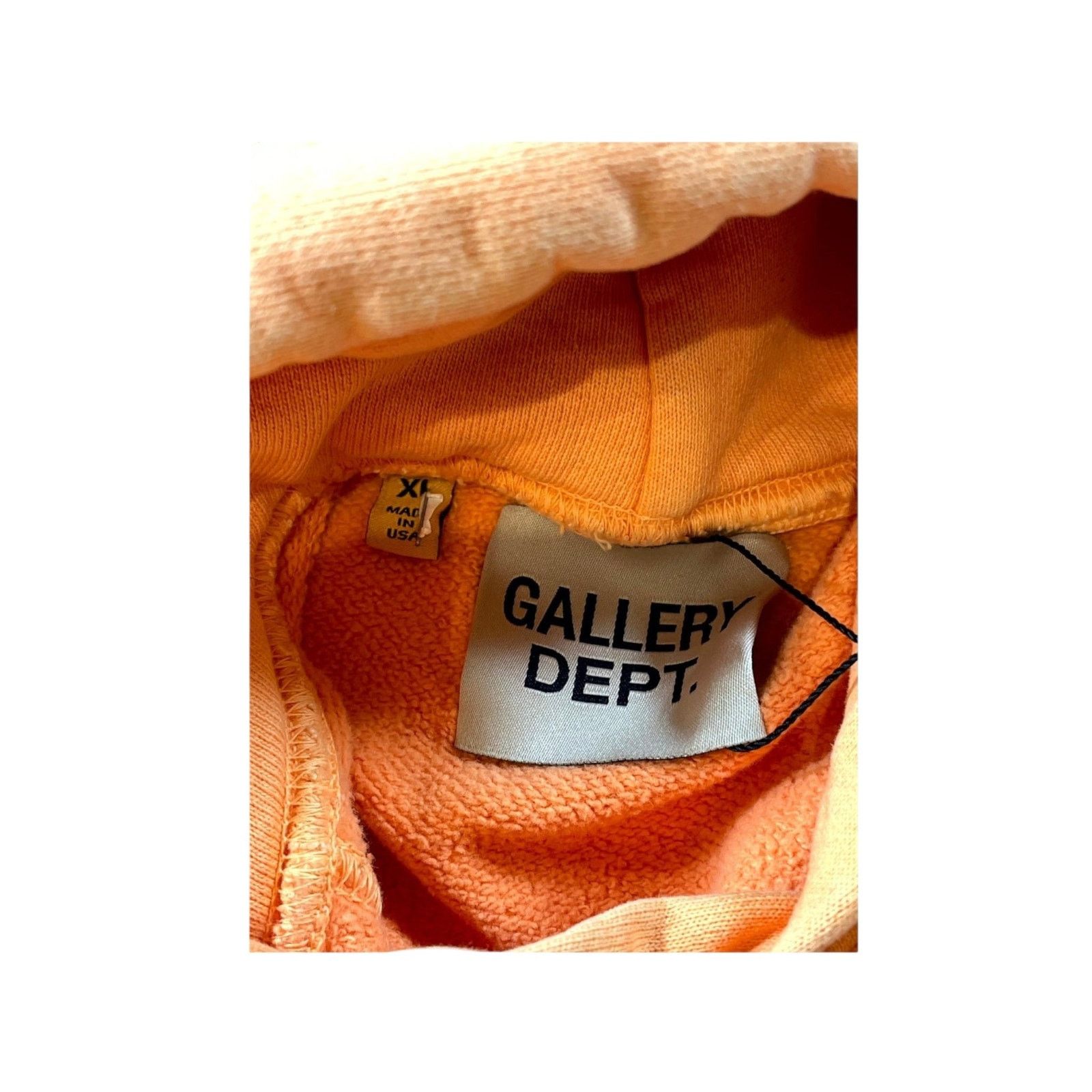 Gallery Dept. Gallery Dept "DEPT" Orange Hoodie Size US XL / EU 56 / 4 - 3 Thumbnail