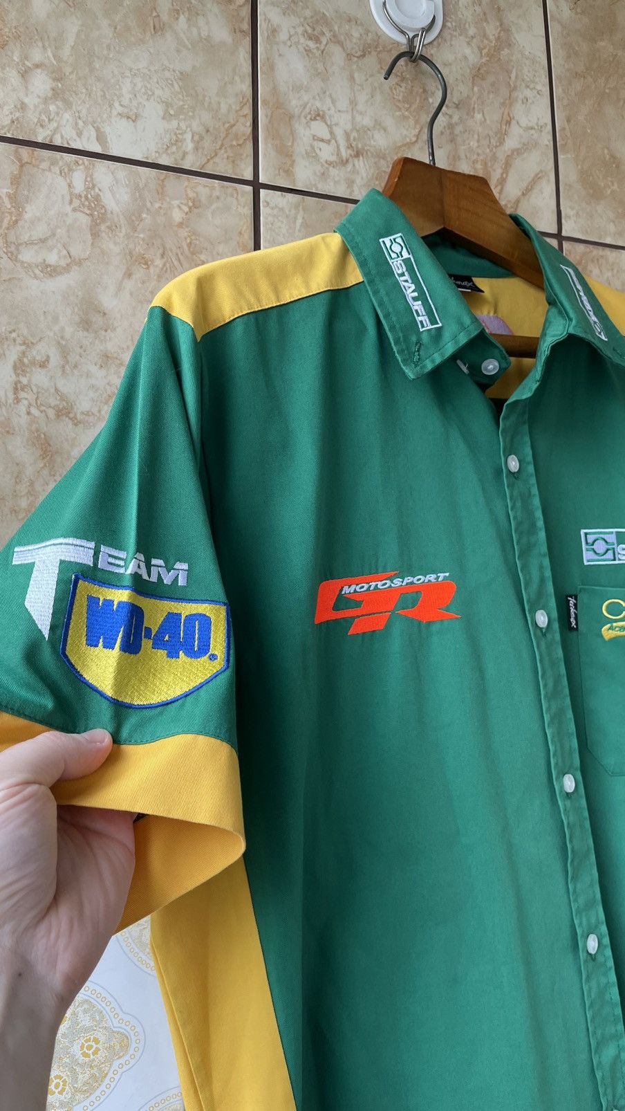 Vintage Motorsport GR tech max up button shirt Size US XL / EU 56 / 4 - 3 Thumbnail