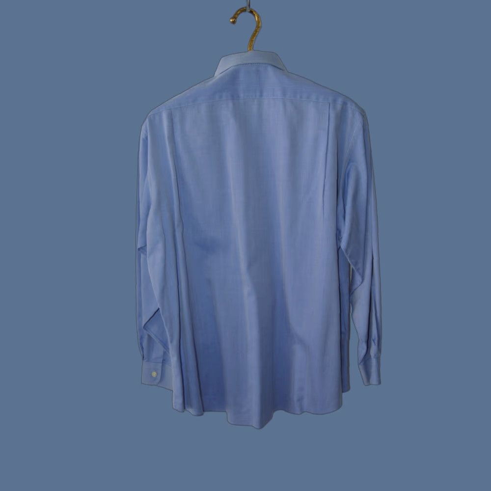 Jos. A. Bank Jos. A. Bank Mens Dress Shirt 16.5 34 Blue 100% Cotton Button Up Size 46R - 1 Thumbnail
