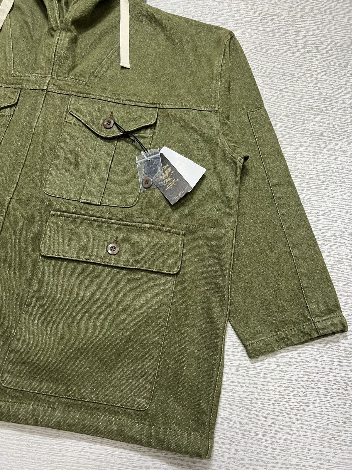 Japanese Brand Houston - Denim Smock Parka Size US S / EU 44-46 / 1 - 7 Thumbnail