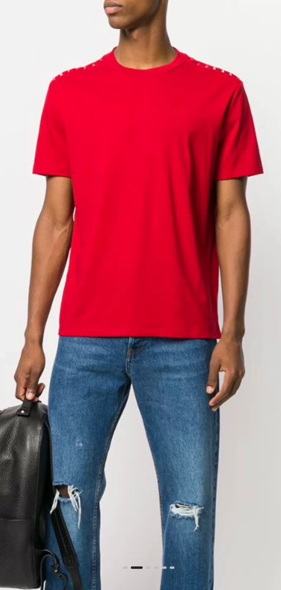 Valentino Valentino Red Rockstud T-shirt Size US S / EU 44-46 / 1 - 1 Thumbnail