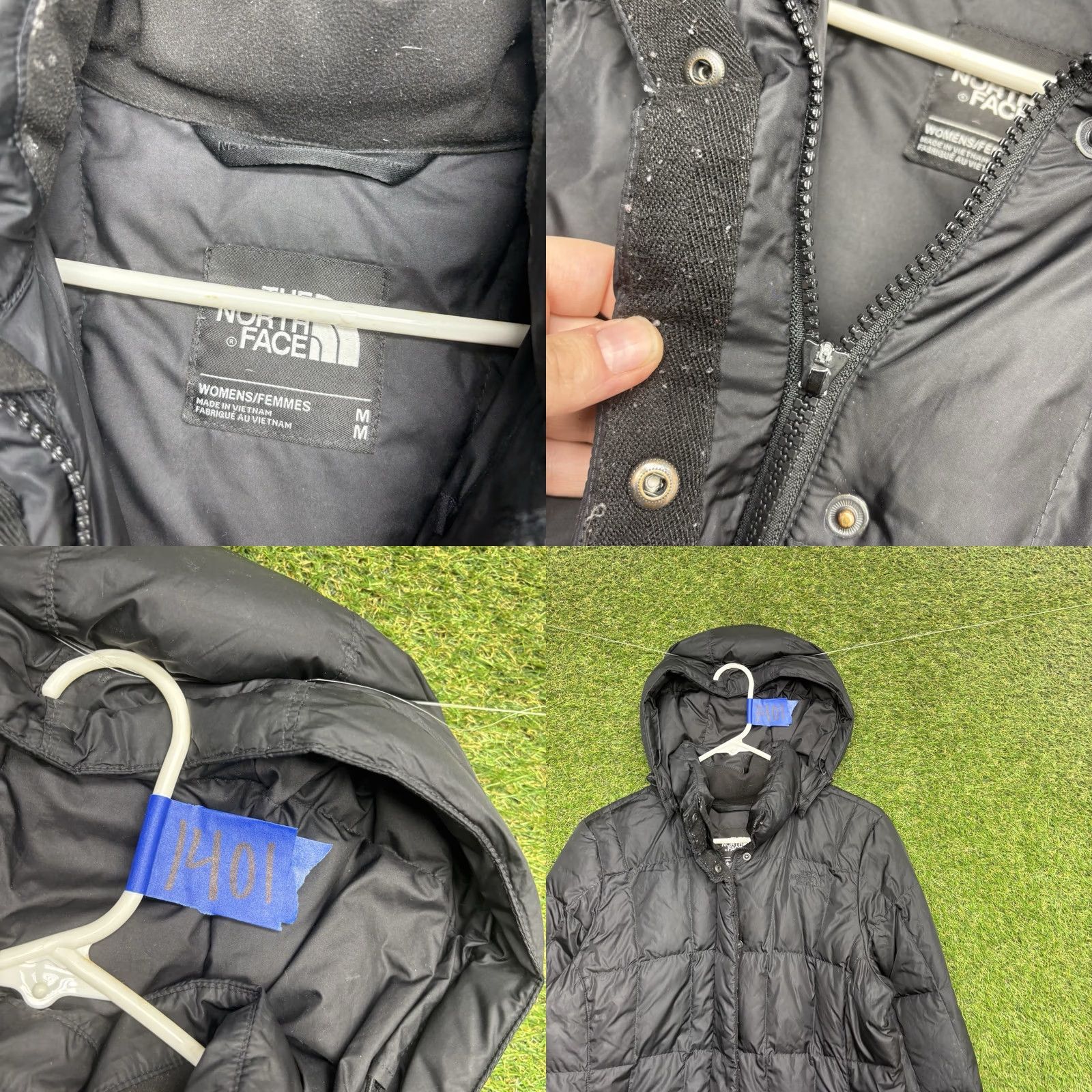 The North Face The North Face Metropolis Puffer Jacket Womens Medium 600 Down Parka Hiking Nylon Softshell Hooded Removable Hood Logo Black Long Coat Size M / US 6-8 / IT 42-44 - 8 Thumbnail