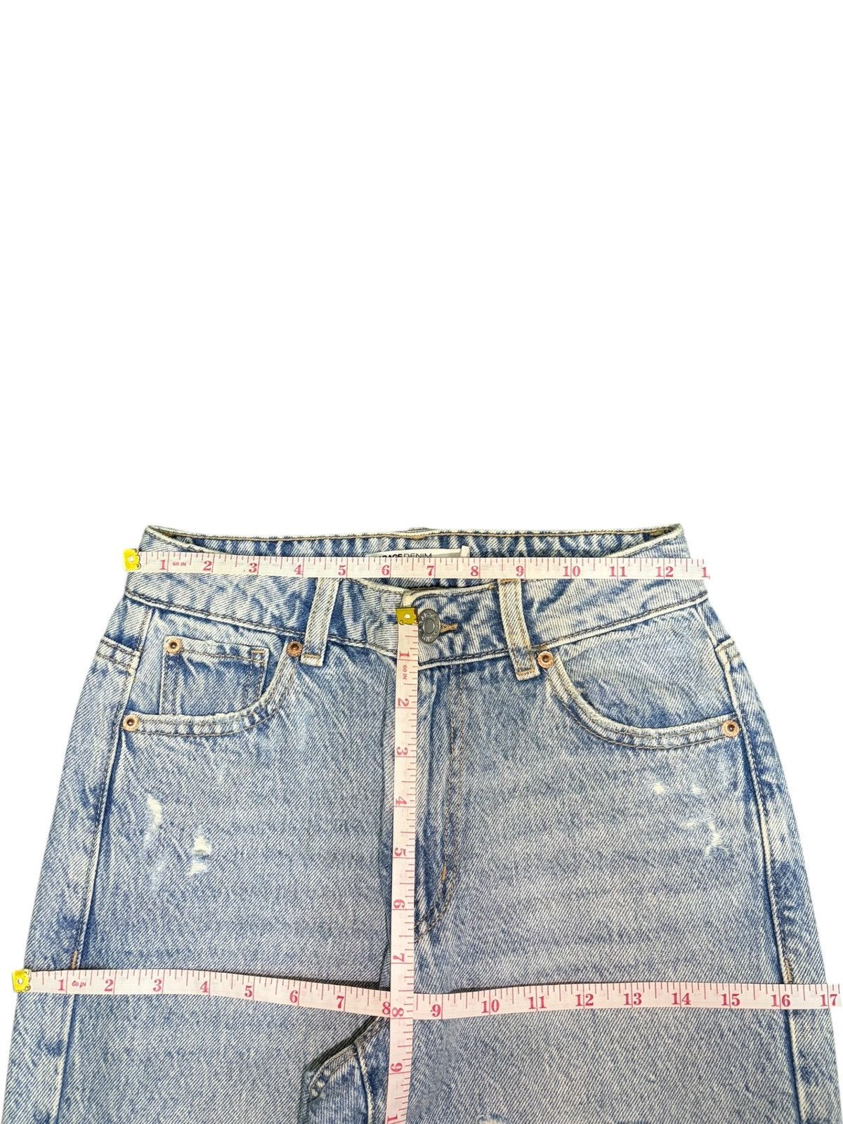 Acne Studios Vintage Japanese Brand Faded Wash Heavy Distress Jeans Size 24" / US 00 / IT 34 - 6 Thumbnail
