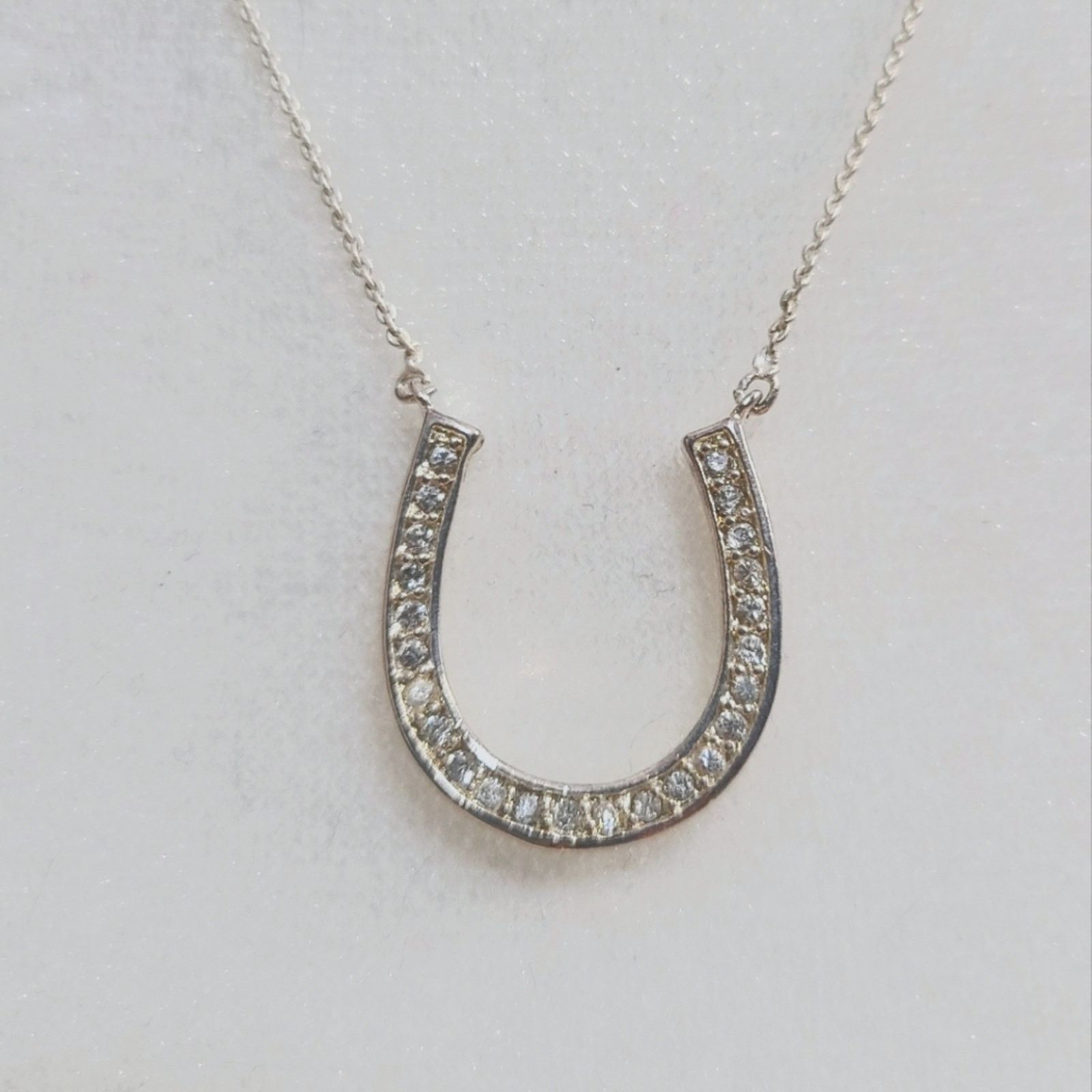 Vintage Sterling Silver Horseshoe Necklace Size ONE SIZE - 1 Thumbnail