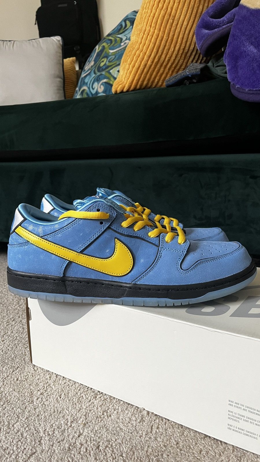 Nike Nike SB Powerpuff Girl Dunk Low “Bubbles” Size US 13 / EU 46 - 1 Thumbnail
