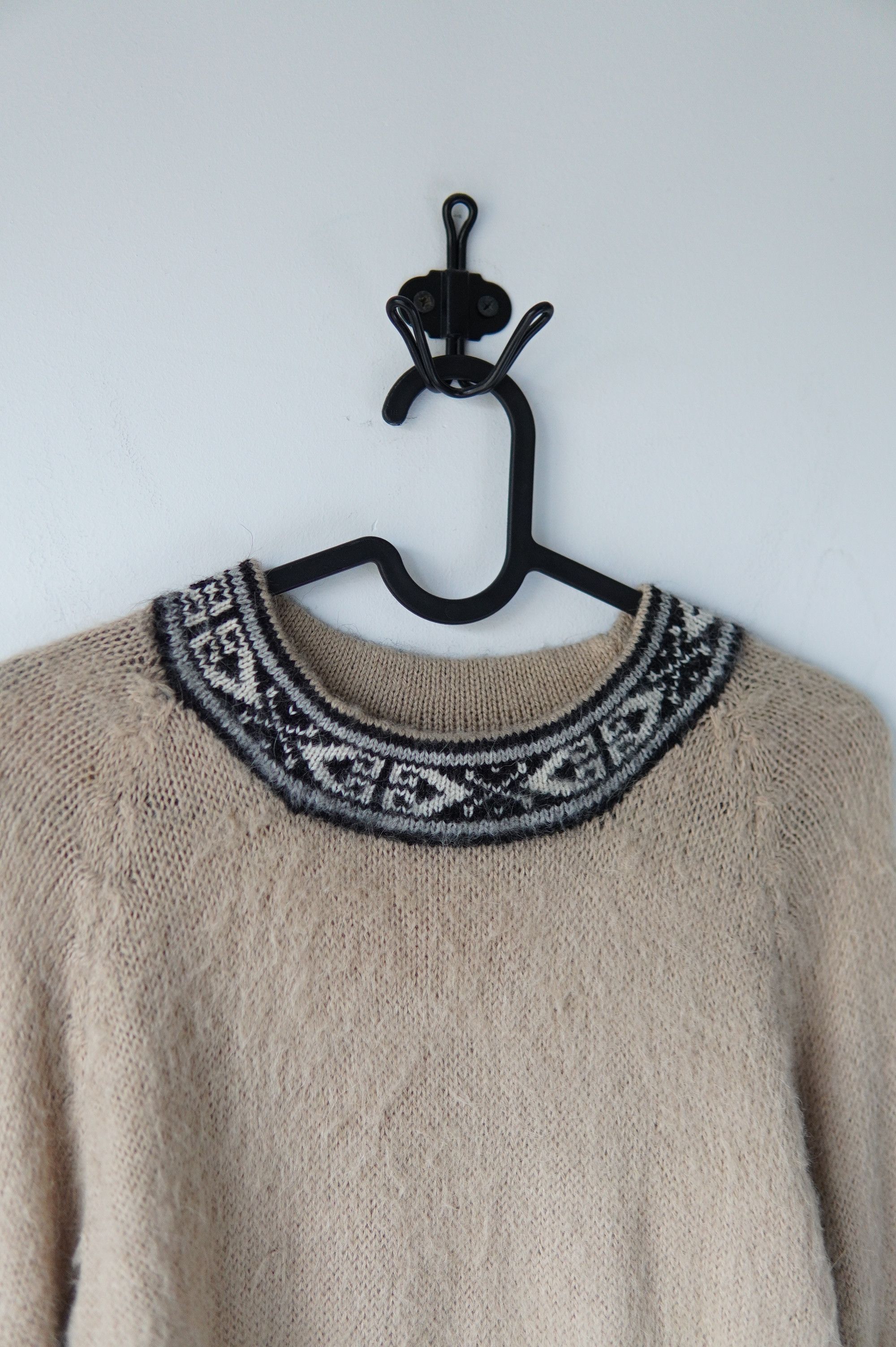Aztech Mountain Vintage Knit Aztec Alpaca Sweater Tribal Western Peruvian Size US L / EU 52-54 / 3 - 3 Thumbnail