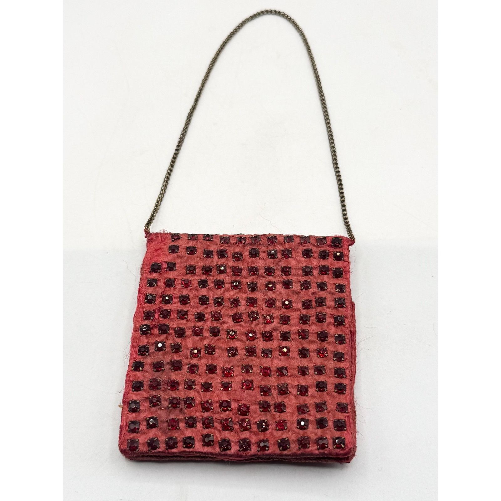 Vintage Estate vintage red rhinestone wallet purse on chain Size ONE SIZE - 2 Thumbnail