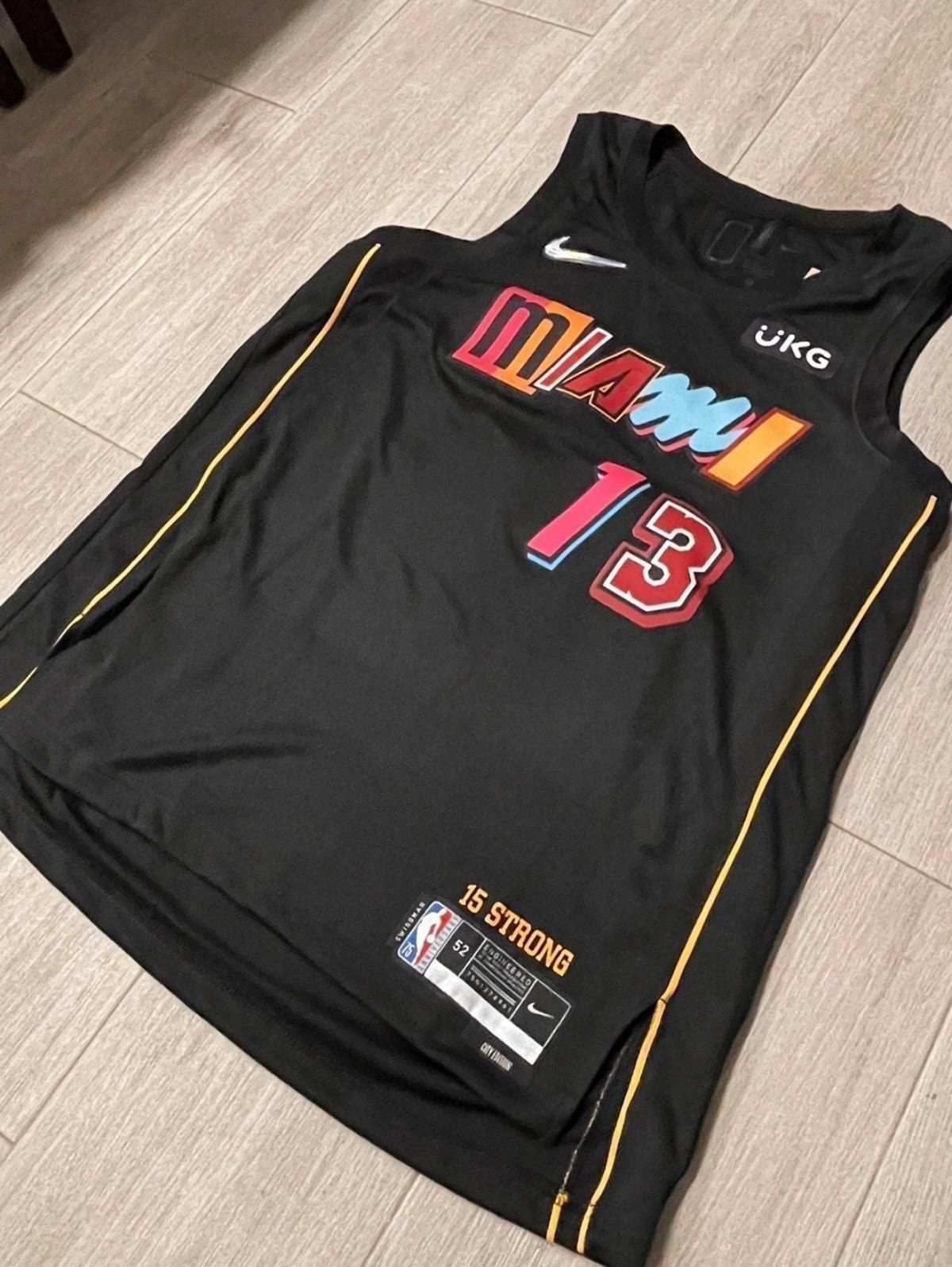 NBA Bam Adebayo Nike Miami Heat Mashup Swingman Jersey Vice XL Size US XL / EU 56 / 4 - 5 Thumbnail