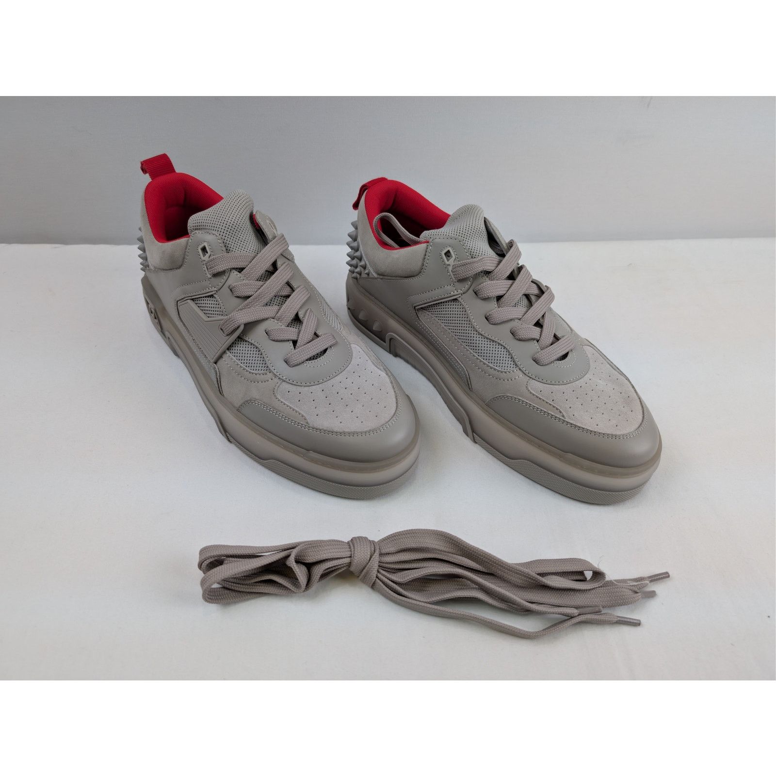 Christian Louboutin o1rshd1 Astroloubi Flat Shoe Sneakers in Grey 44 Size US 11 / EU 44 - 6 Thumbnail