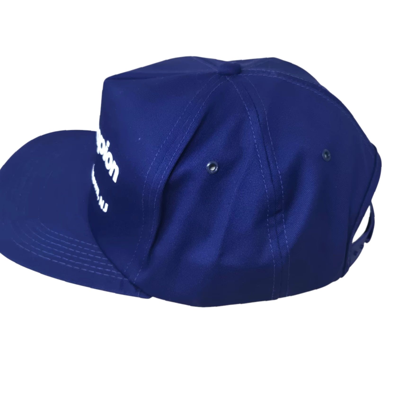 Champion VINTAGE K-Products Hat CHAMPION DAIRY PAK Men's Blue Snapback Made In The US Cap Adjustable 1990s Cotton Blue Mens Size ONE SIZE - 3 Thumbnail