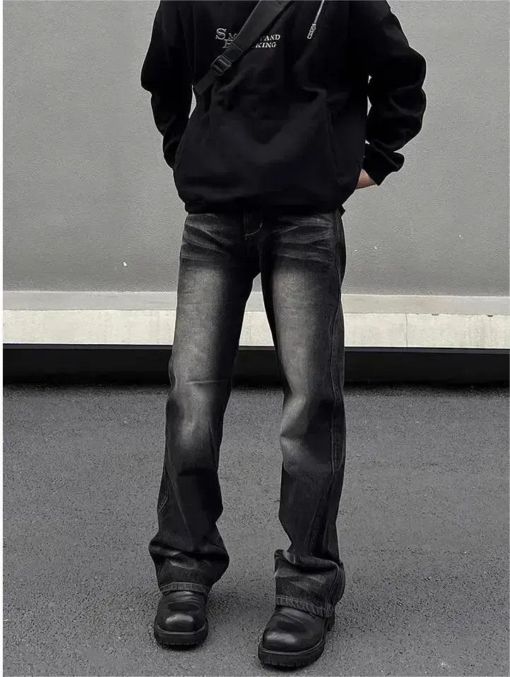 Japanese Brand Minimalist slim fit micro flared jeans Size US 32 / EU 48 - 6 Thumbnail